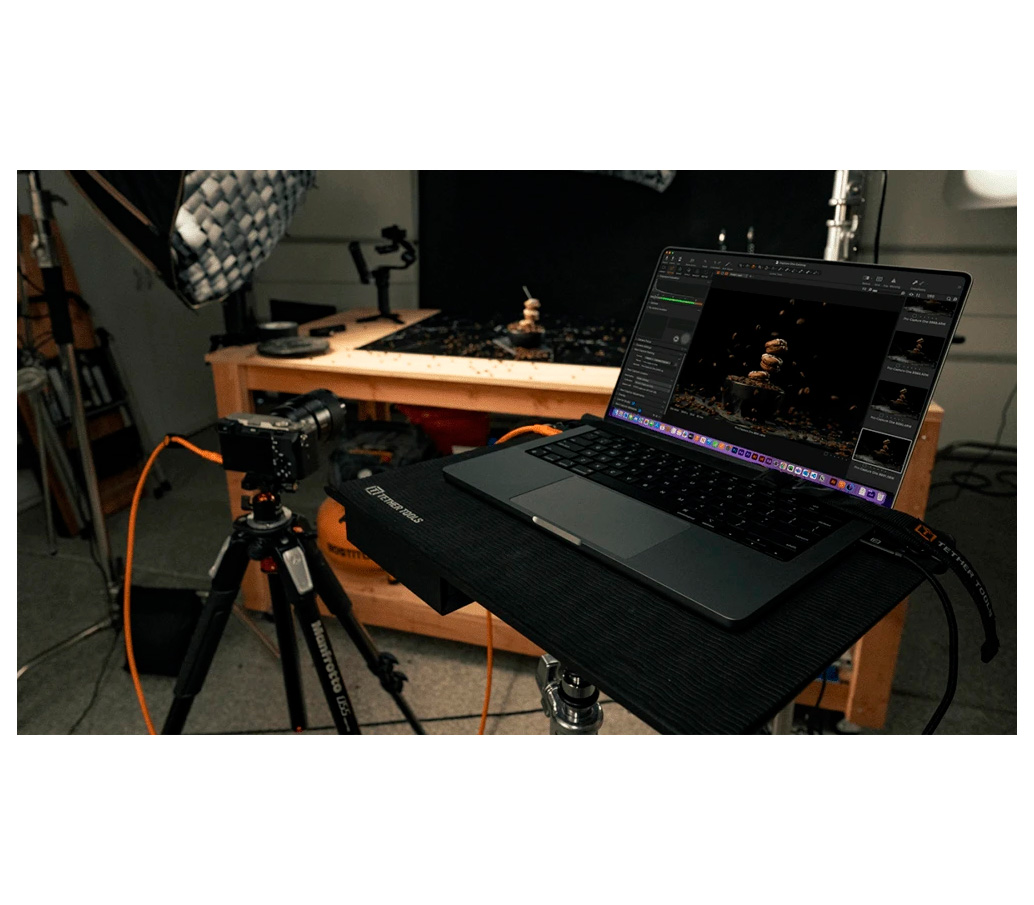 Кабель Tether Tools TetherPro Optima 10G Orange, USB-C / угловой USB-C, длина 4.6 м