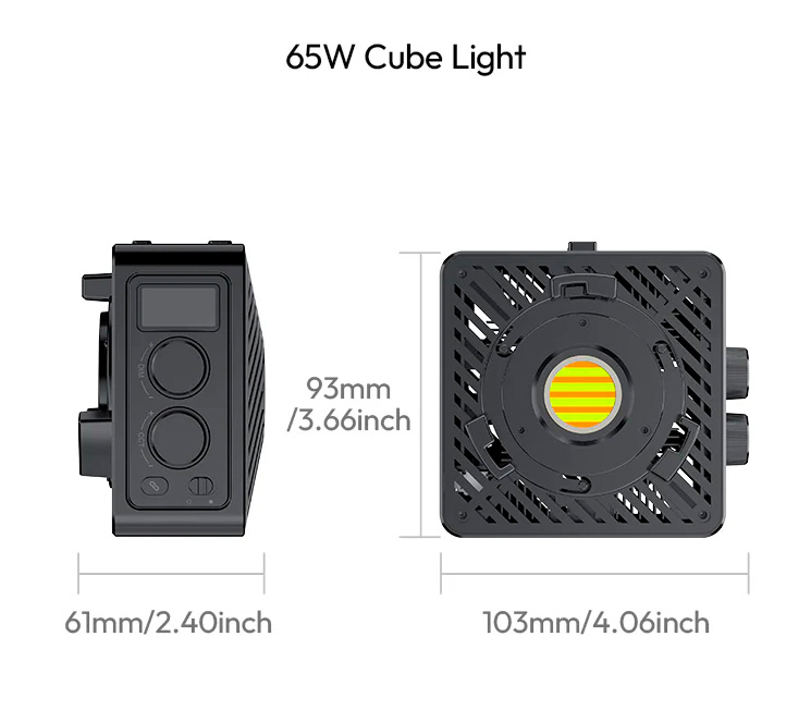 Осветитель Ulanzi EC65 Cube Light Set, 2500-6500К, 65 Вт, с аксессуарами