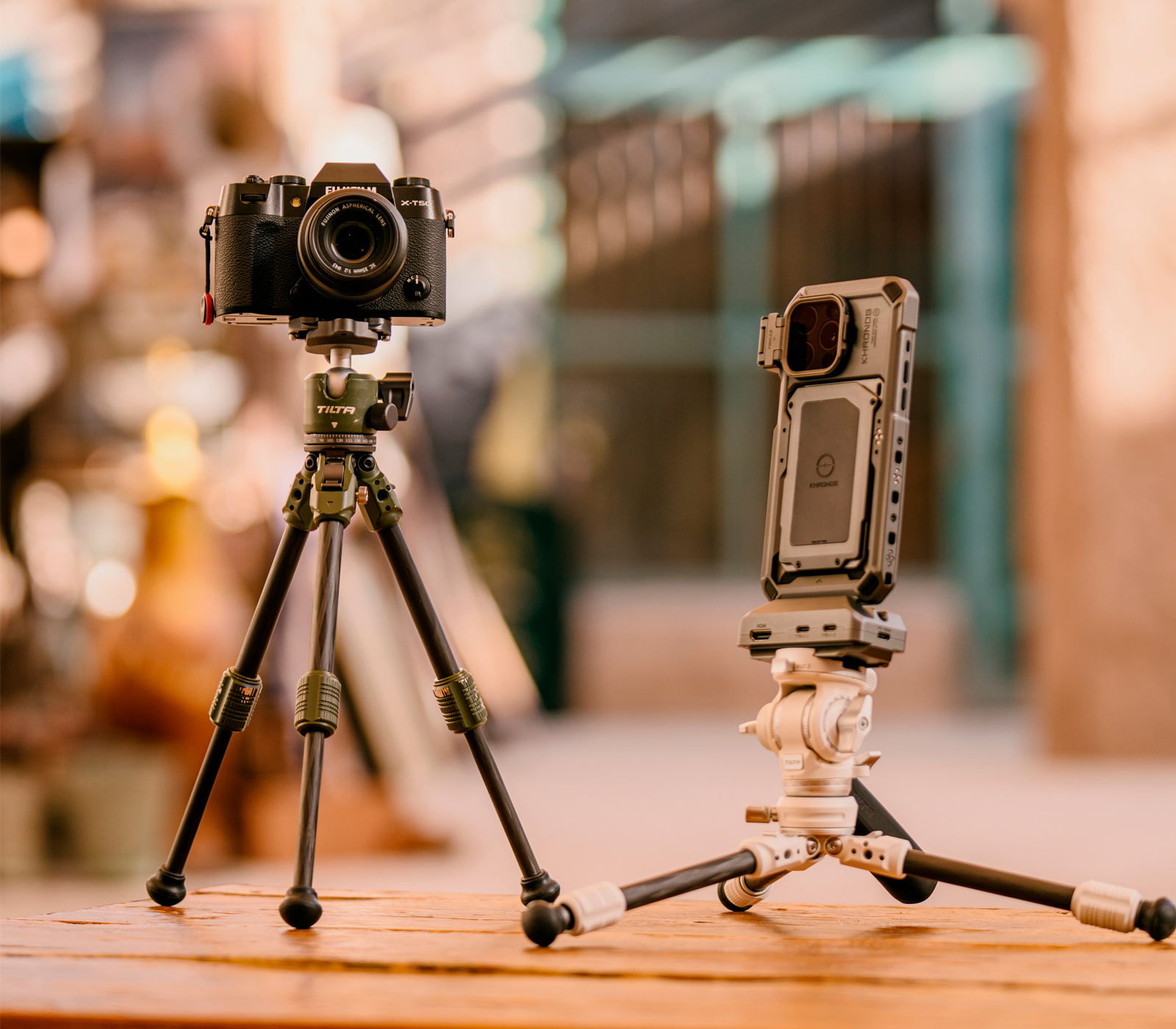 Штатив Tilta VT03, 1-Stage Carbon Fiber Travel Tripod, с видеоголовой, до 3 кг, серый