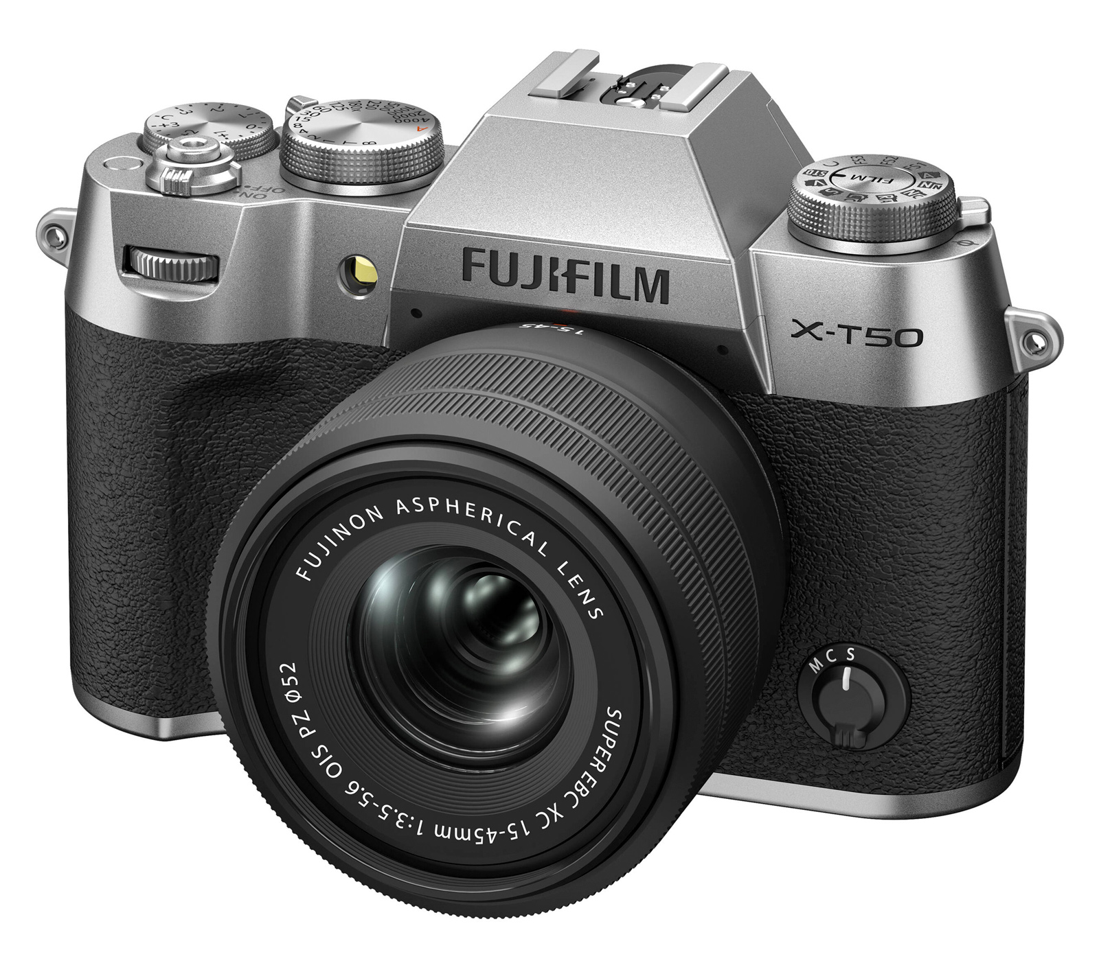 Беззеркальный фотоаппарат Fujifilm X-T50 Kit XC 15-45mm, серебристый