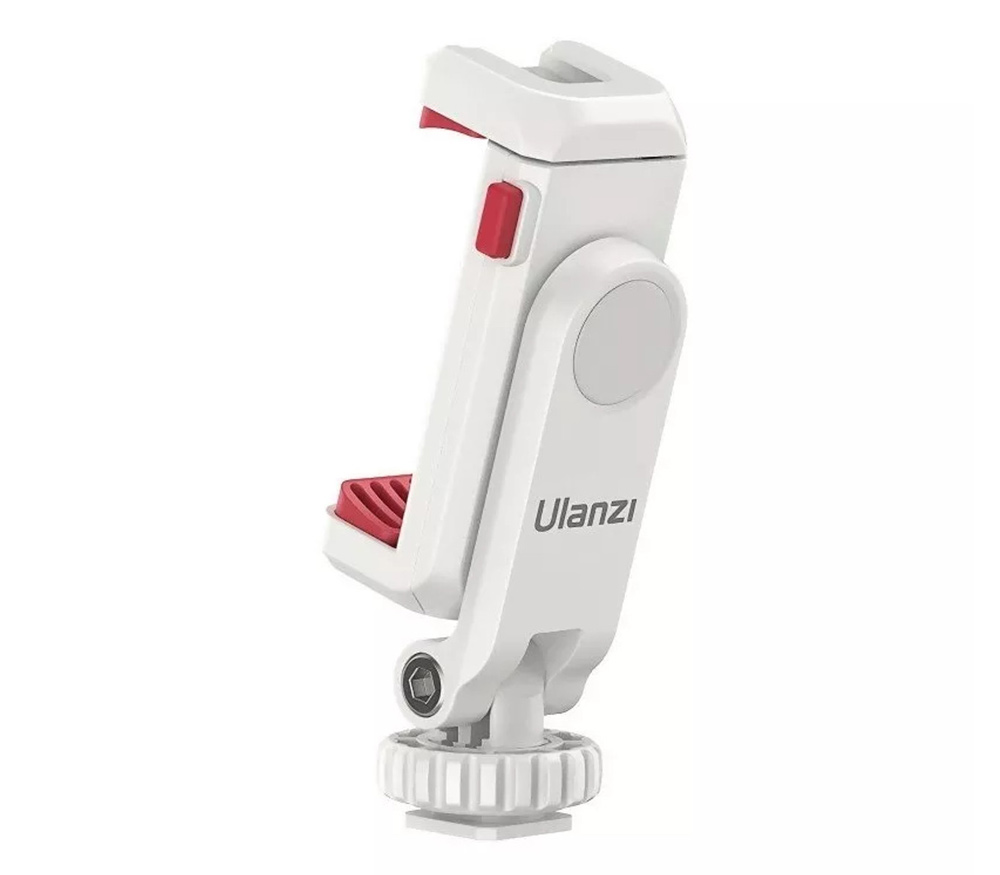 Держатель для смартфона, Ulanzi ST-06S, поворотный, с 2 башмаками, белый