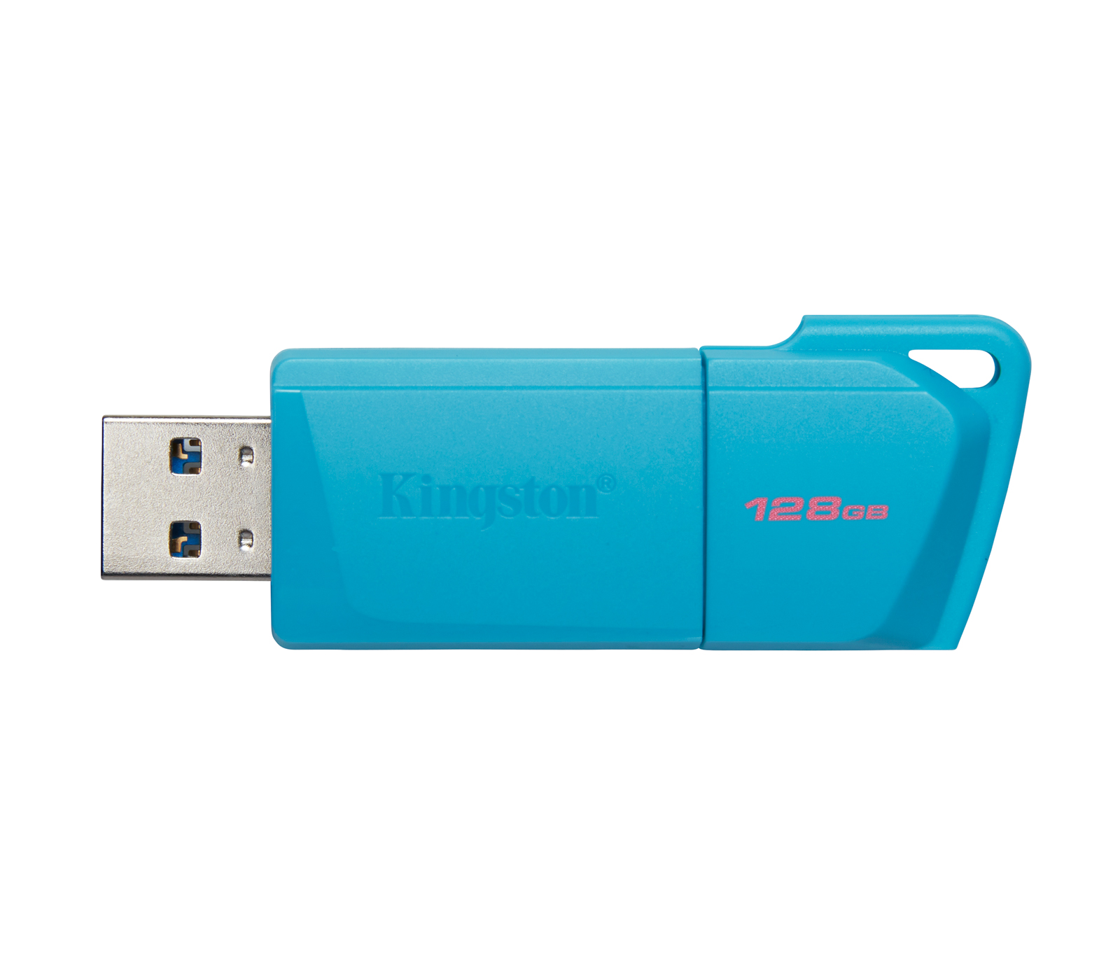 Накопитель Kingston USB3.2 Flash 128GB DataTraveler Exodia M - Neon, голубой