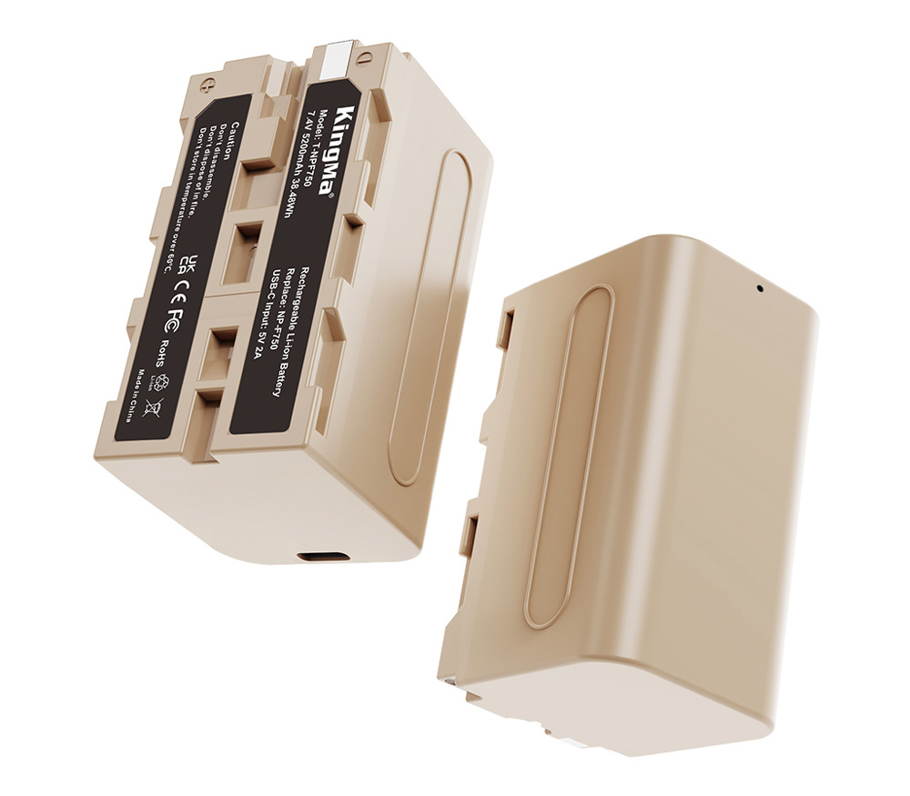 Аккумулятор Kingma NP-F750, 5200 мАч, зарядка USB-C