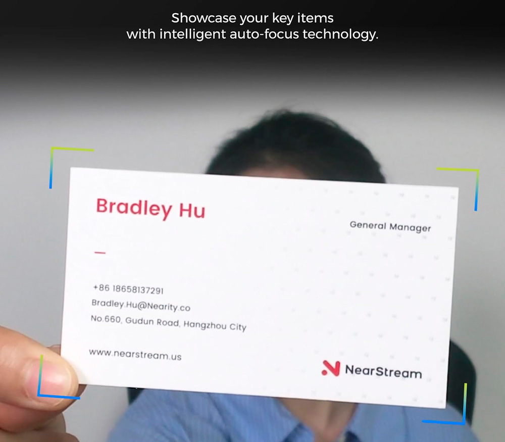 Веб-камера Nearity NearStream V08AF, 4K 30p, AI кадрирование и шумоподавление (уцененный)