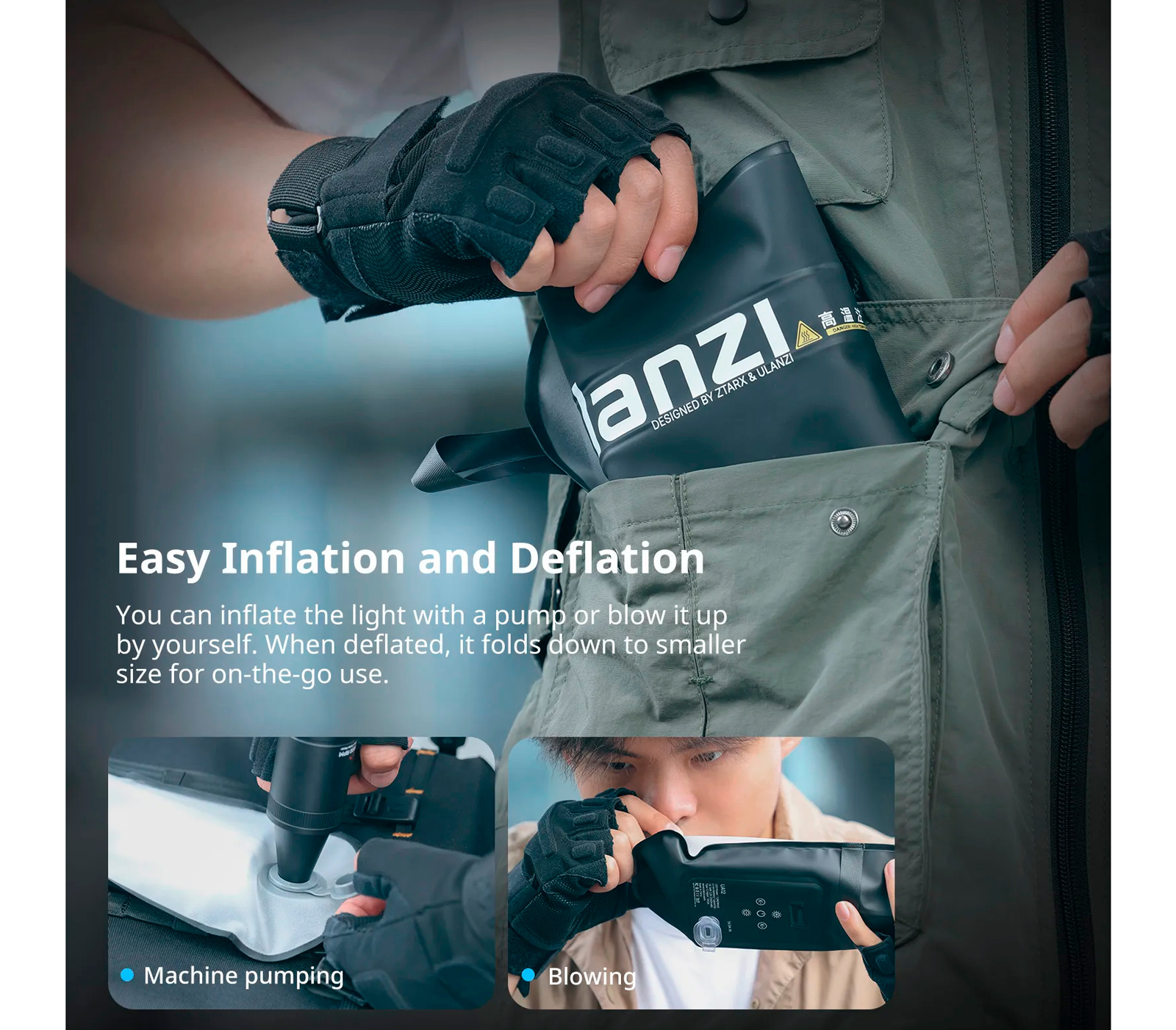 Осветитель Ulanzi UA20 20W Column Light, надувной, 2700-6500К, 20 Вт