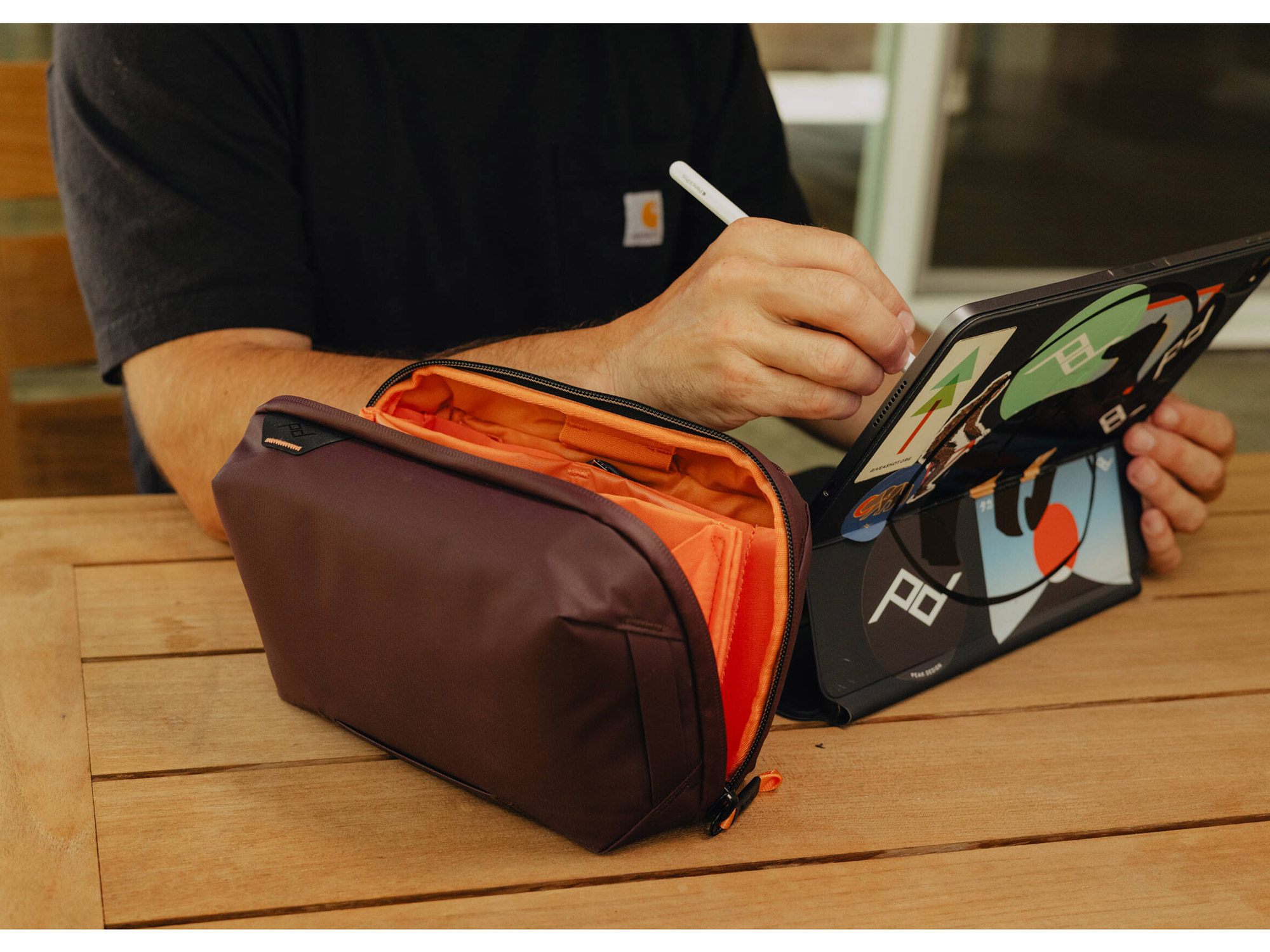 Чехол-органайзер Peak Design Tech Pouch v3, цвет Eclipse, бордо