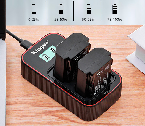 Зарядное устройство Kingma BM058 + 2 аккумулятора NP-FZ100 2000 мАч