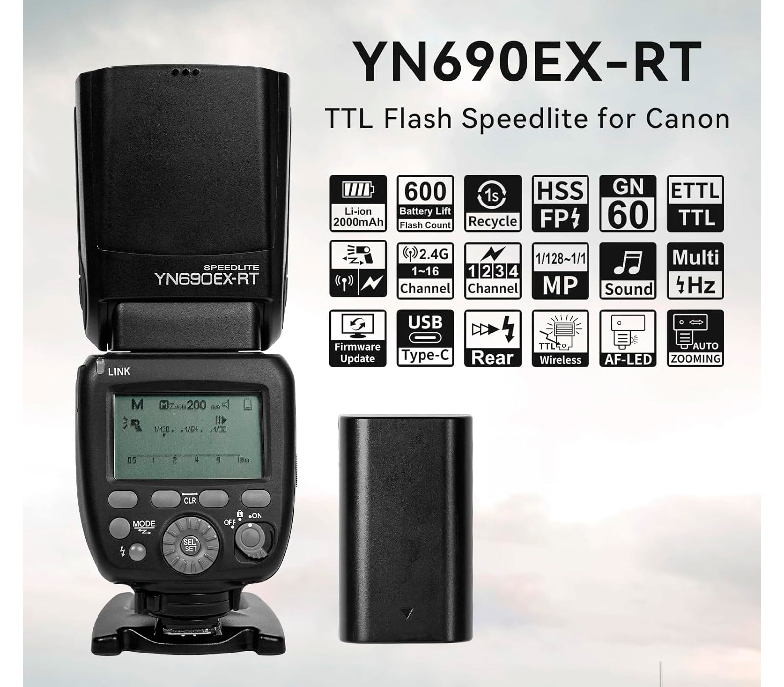 Вспышка Yongnuo Speedlite YN-690EX-RT для Canon