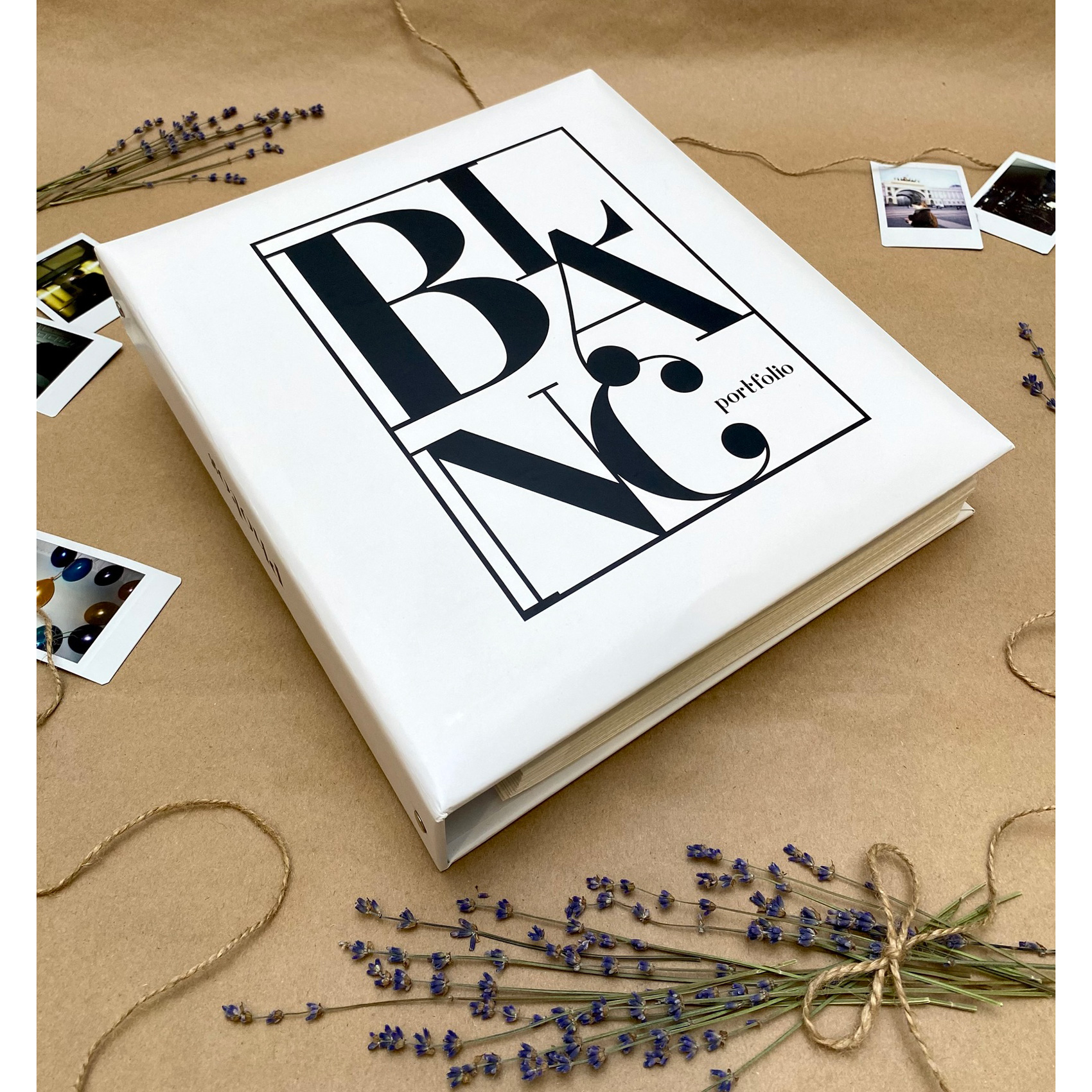 Фотоальбом Полином магнитный, 50 листов 23х28 см  - «Portfolio», белый