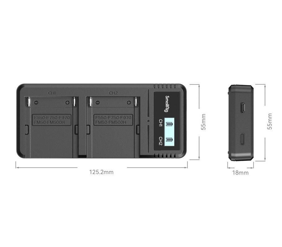 Зарядное устройство SmallRig 4086 для аккумуляторов типа NP-F