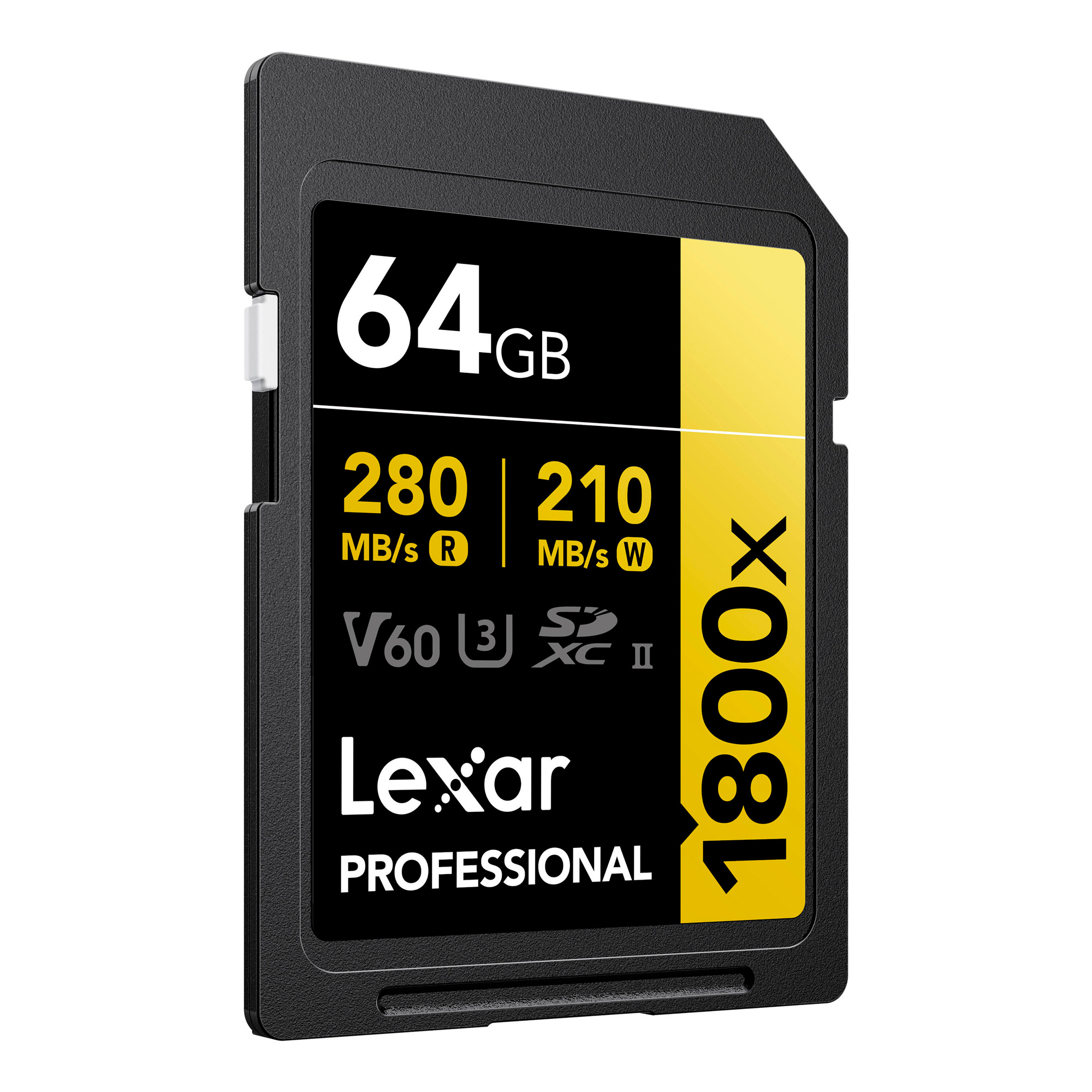 Карта памяти Lexar SDXC 64GB Professional 1800x UHS-II U3 V60 (280/210 MB/s)