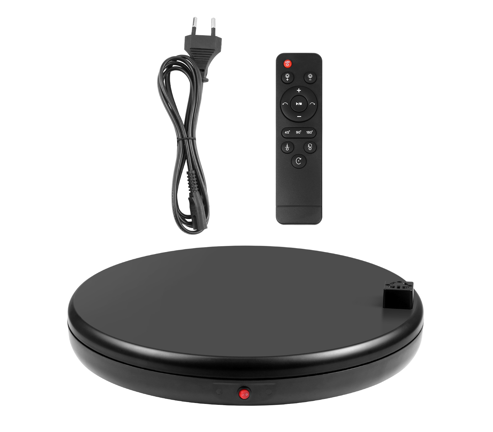 Поворотный стол Puluz PU3147 с пультом управления и розеткой, 45 см, до 100 кг, черный (уцененный)