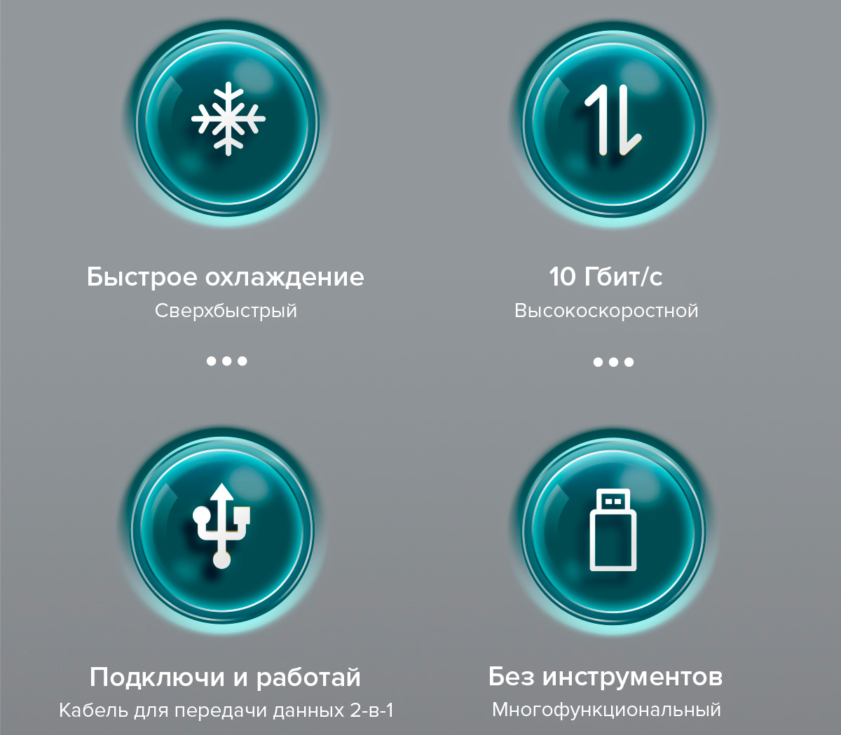 Внешний бокс Orico MM2C3-G2, для SSD M.2 NVMe диска, 10 Гбит/с, зеленый