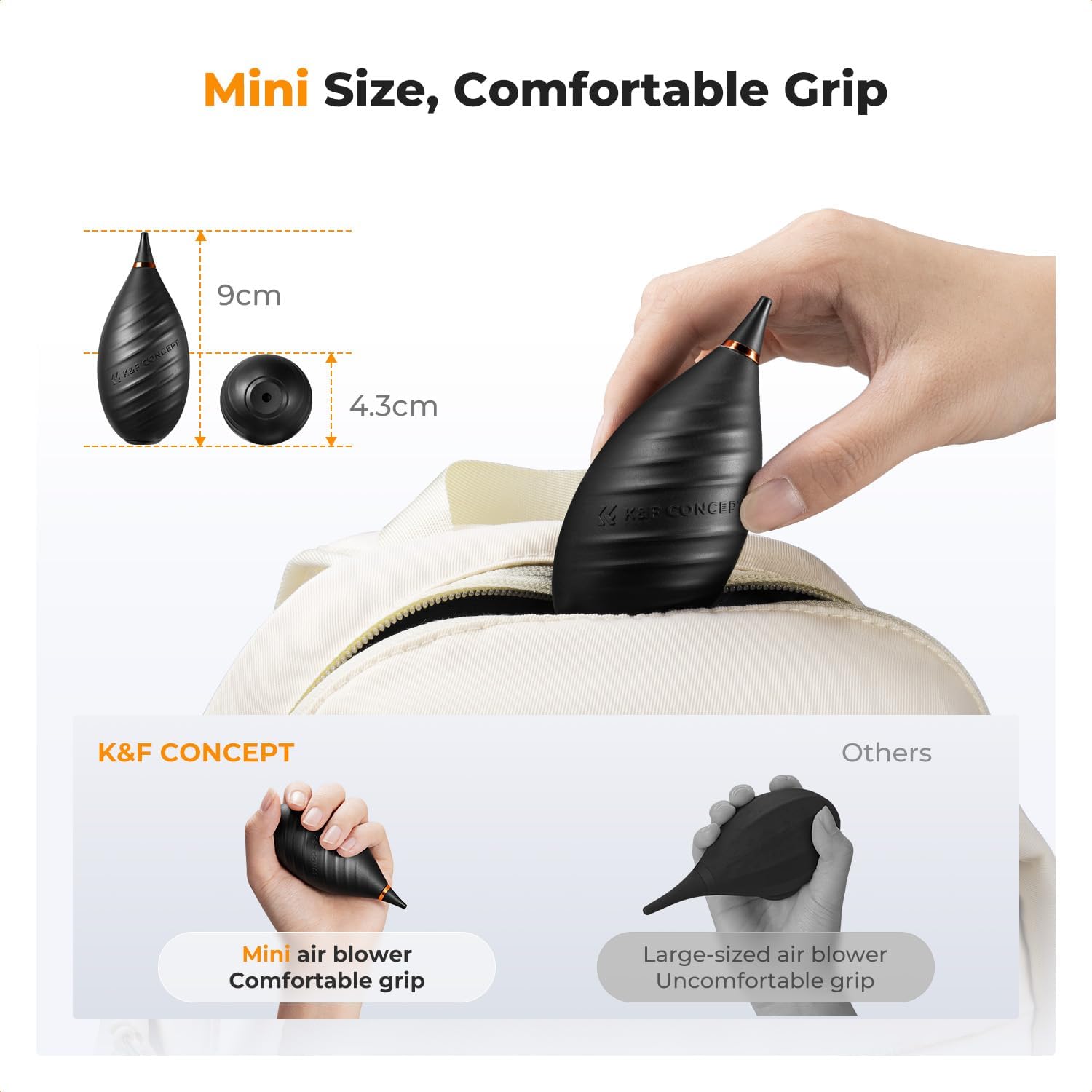 Воздушная груша K&F Concept KF08.089 Mini Air Blower, черная