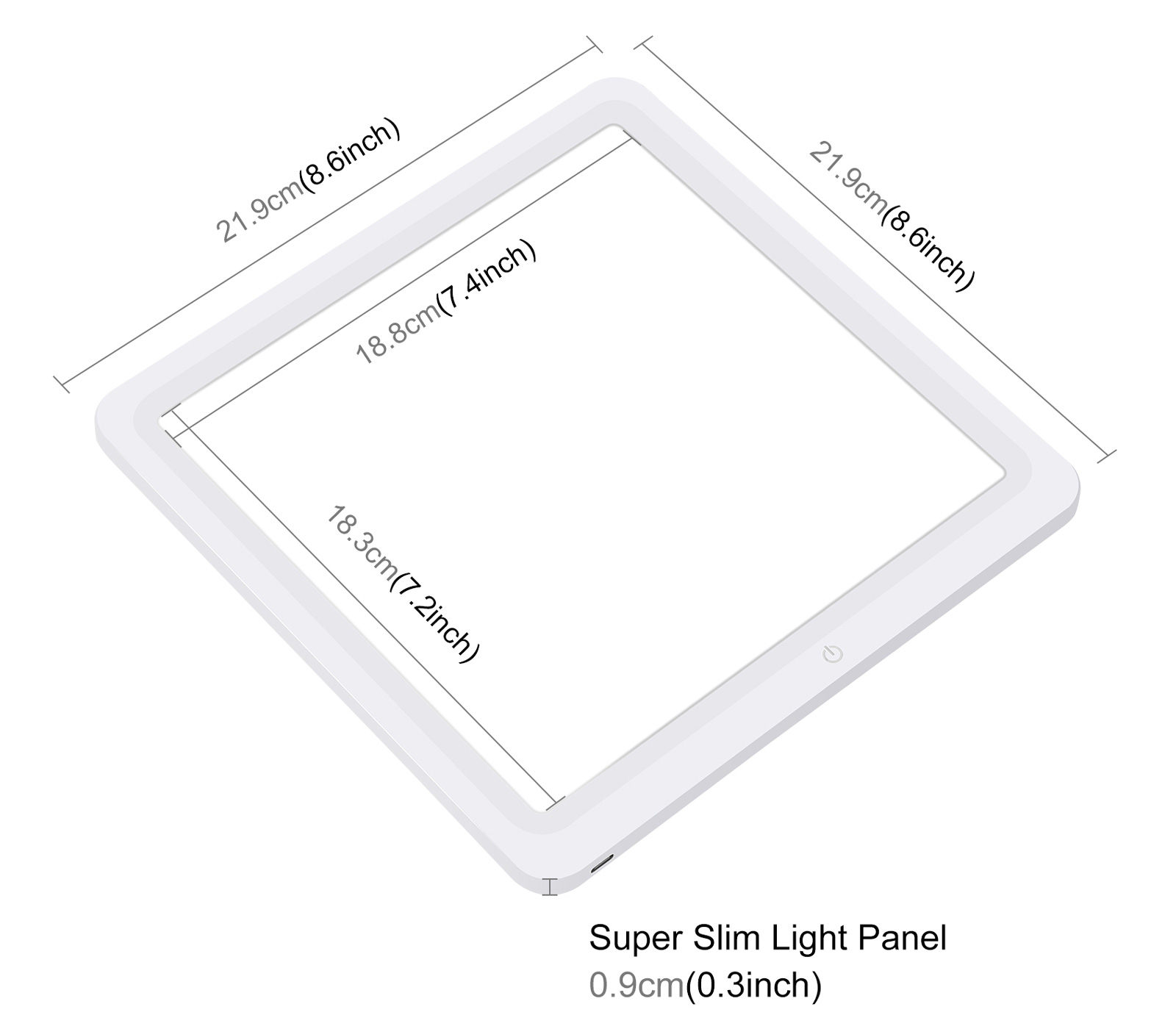 Бестеневая световая панель Puluz PU55136, для предметной съемки, 22х22 см