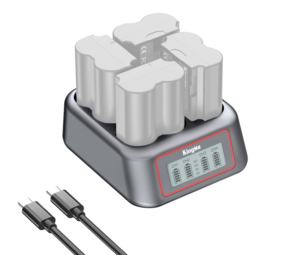 Зарядное устройство Kingma BM069-W235 для 4х Fujifilm NP-W235