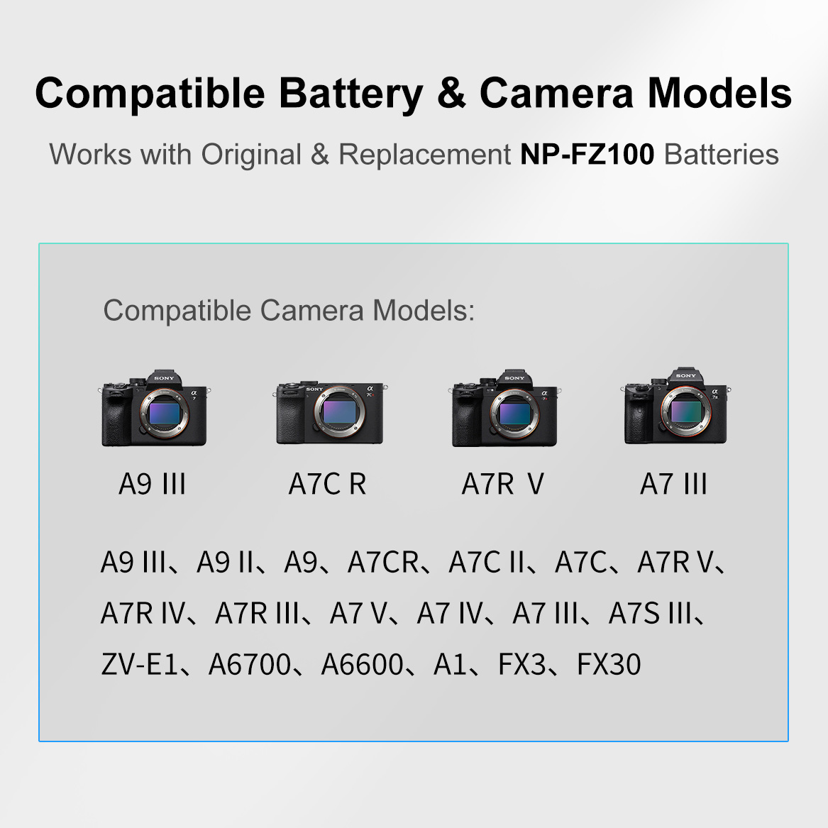 Зарядный кейс Kingma BM071-FZ100 для 2х Sony NP-FZ100, черный