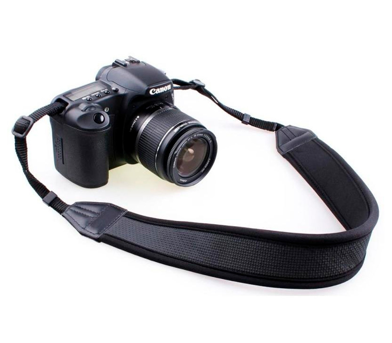 Ремень JJC NS-N нашейный, неопреновый, черный (уцененный)