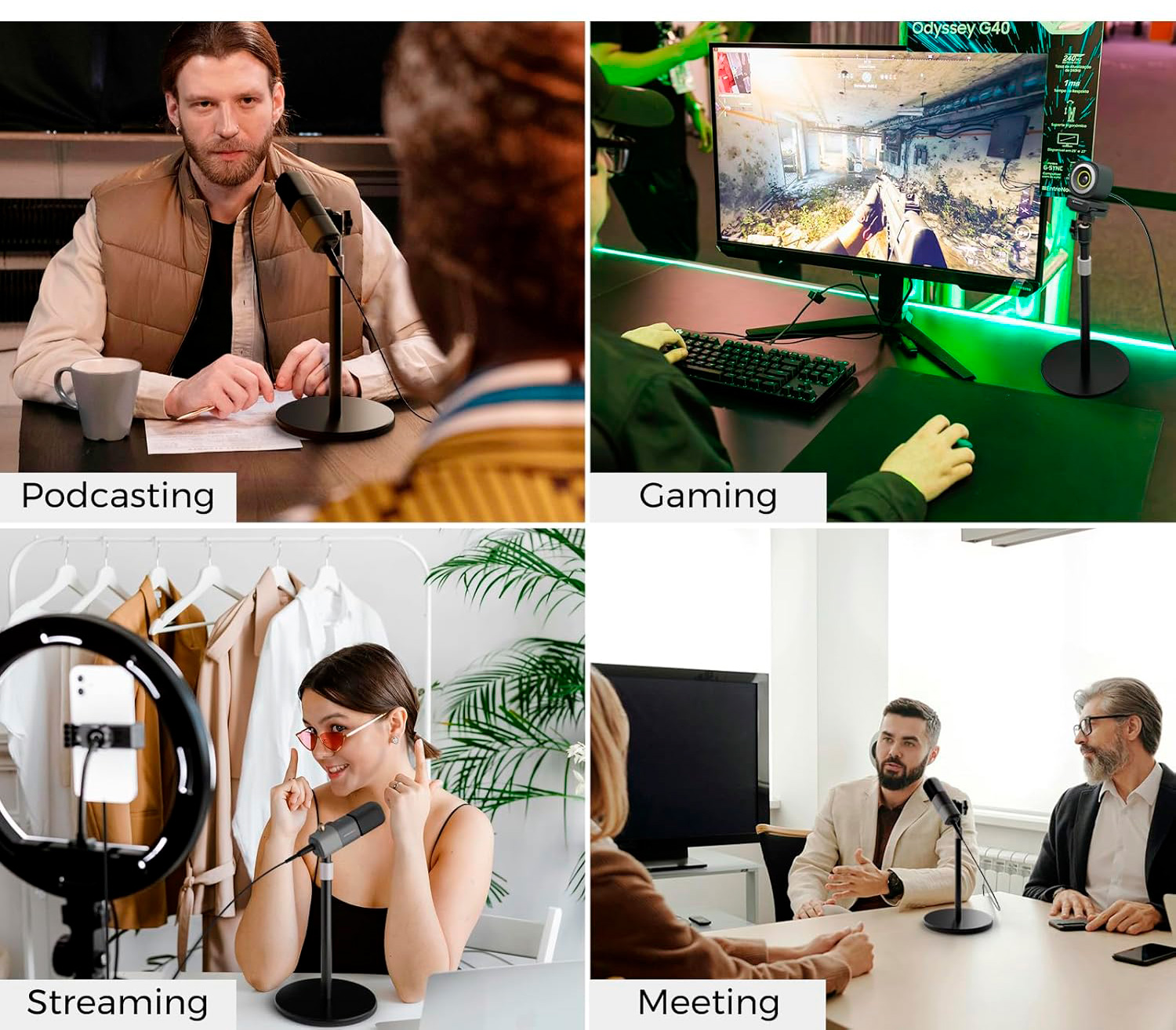 Настольная стойка Nearity NearStream CZS01, для микрофона или веб-камеры