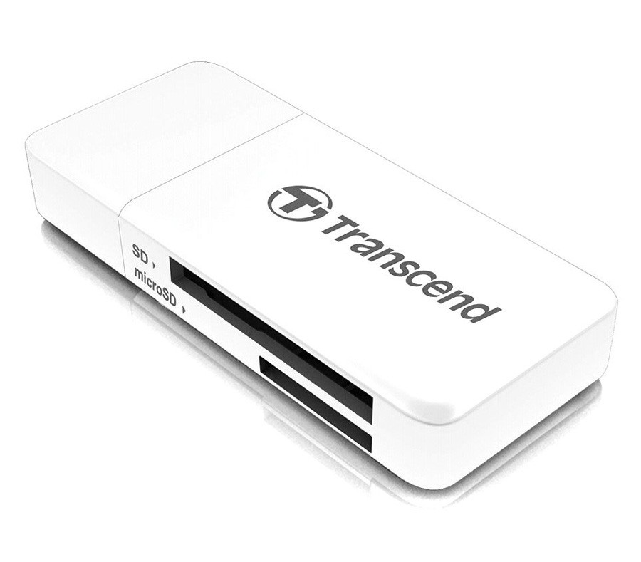 Карт-ридер Transcend RDF5 USB3.1 Gen 1, белый (TS-RDF5W)