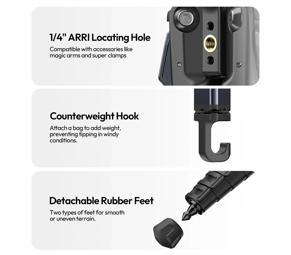 Штатив Ulanzi Ombra Video II XINAG Tripod, c видеоголовой, черный