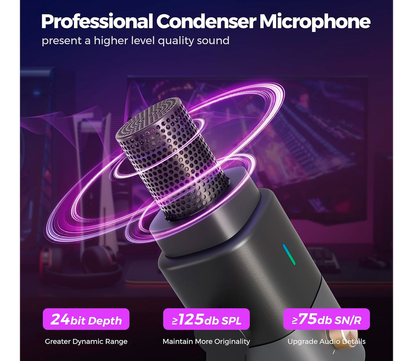Микрофон Nearity NearStream AM25X, настольный, USB-C / XLR