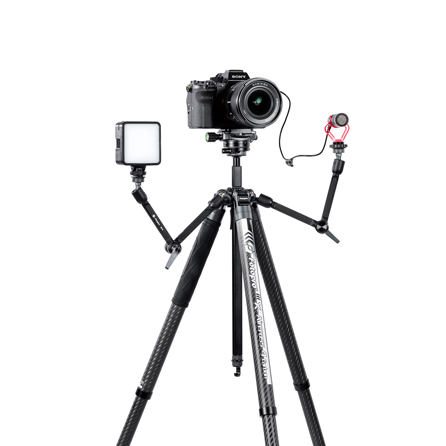 Штатив Fotopro X-Aircross 4 Gray, карбоновый, с головой 32QR, до 4 кг