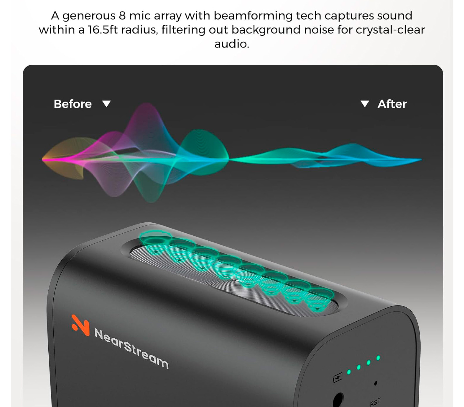 Веб-камера Nearity NearStream VM46, 4K, USB / Wi-Fi / Ethernet, 10х опт. зум