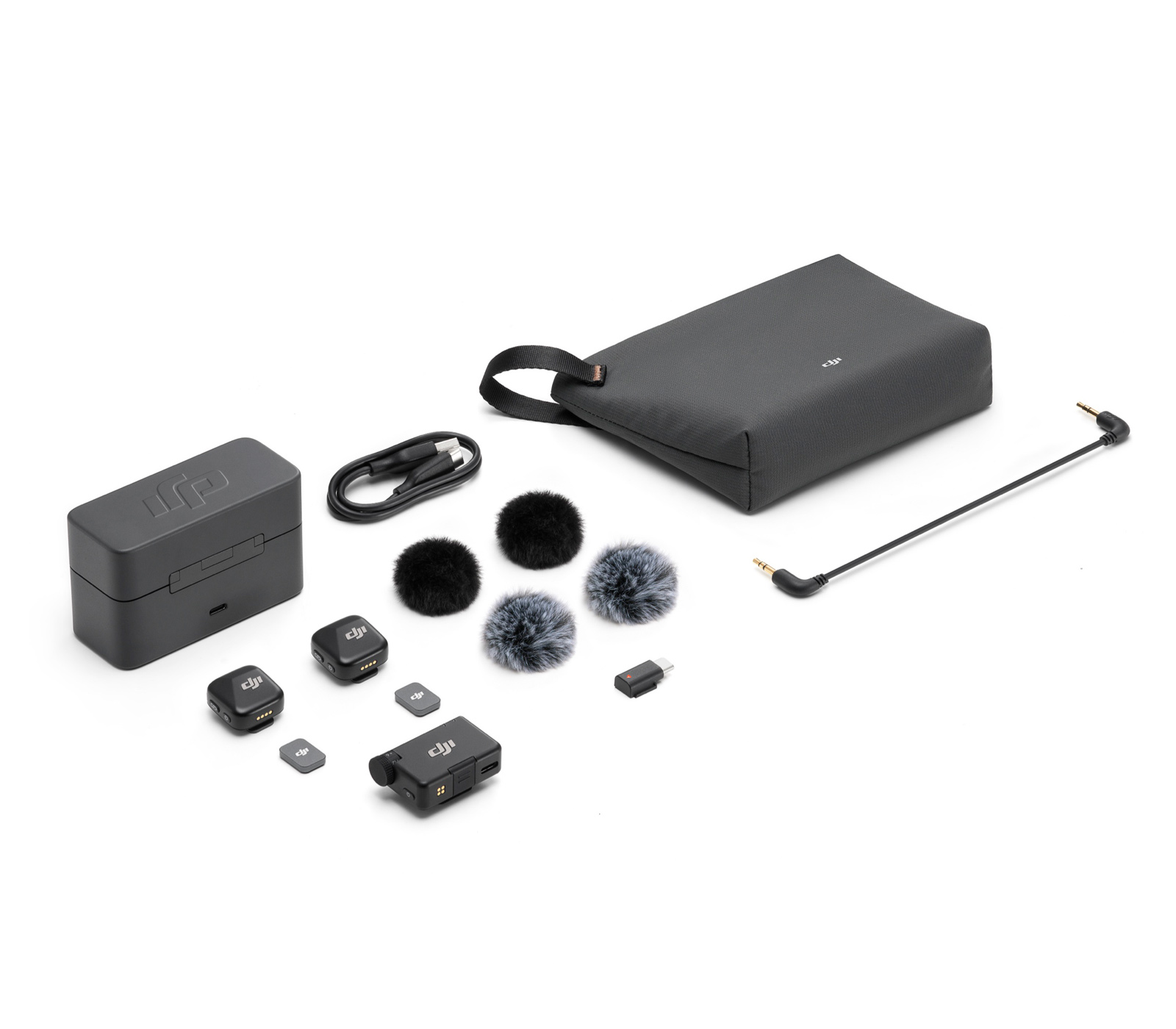 Беспроводная система DJI Mic Mini, 2 микрофона, 1 приемник, USB-C / 3.5мм TRS