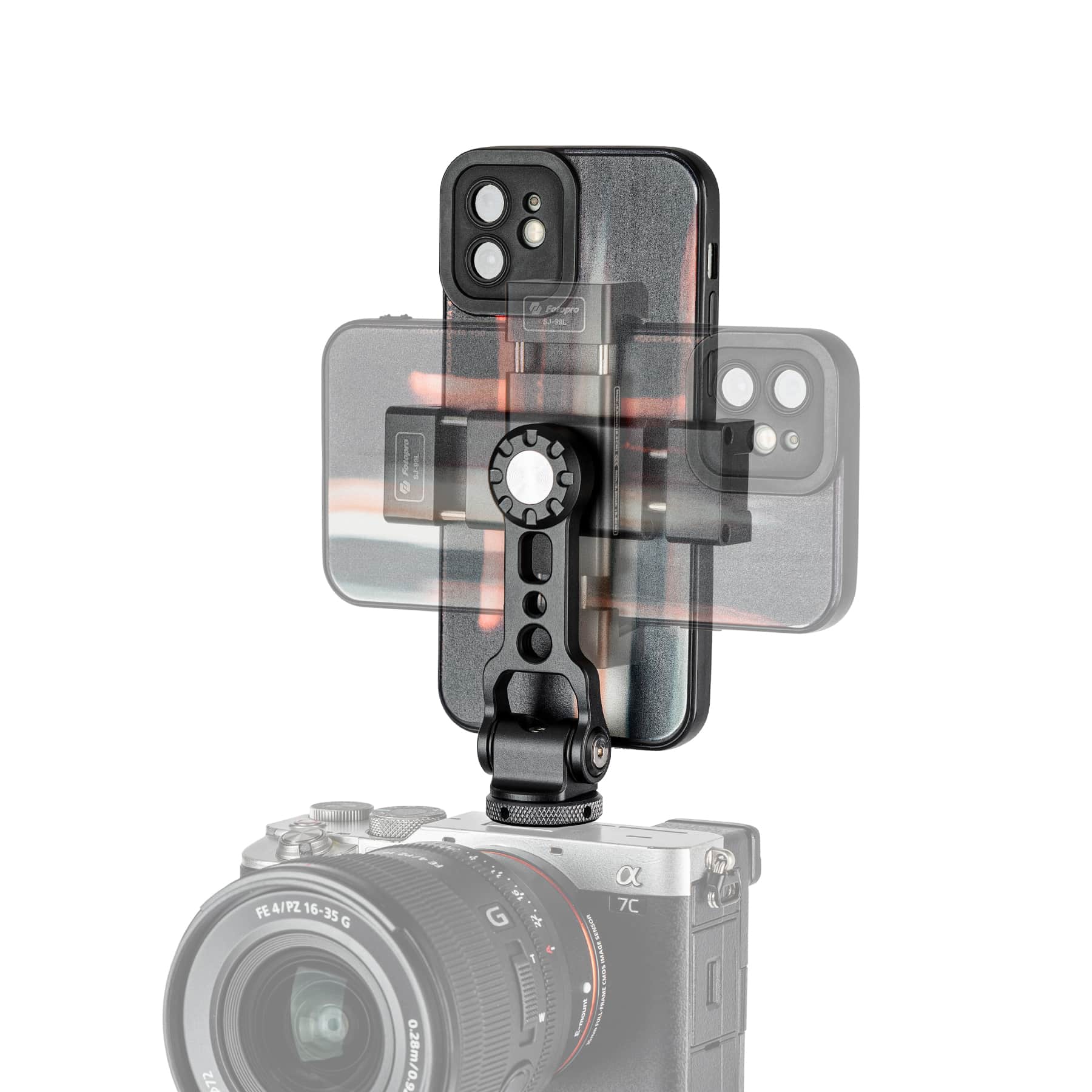 Держатель для телефона Fotopro SJ-99L, в башмак, металлический