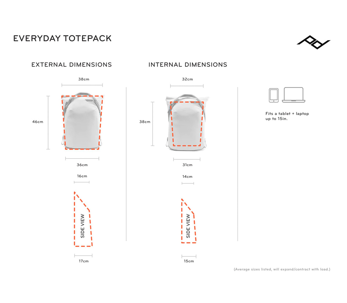 Рюкзак Peak Design The Everyday Totepack 20L V2.0, черный