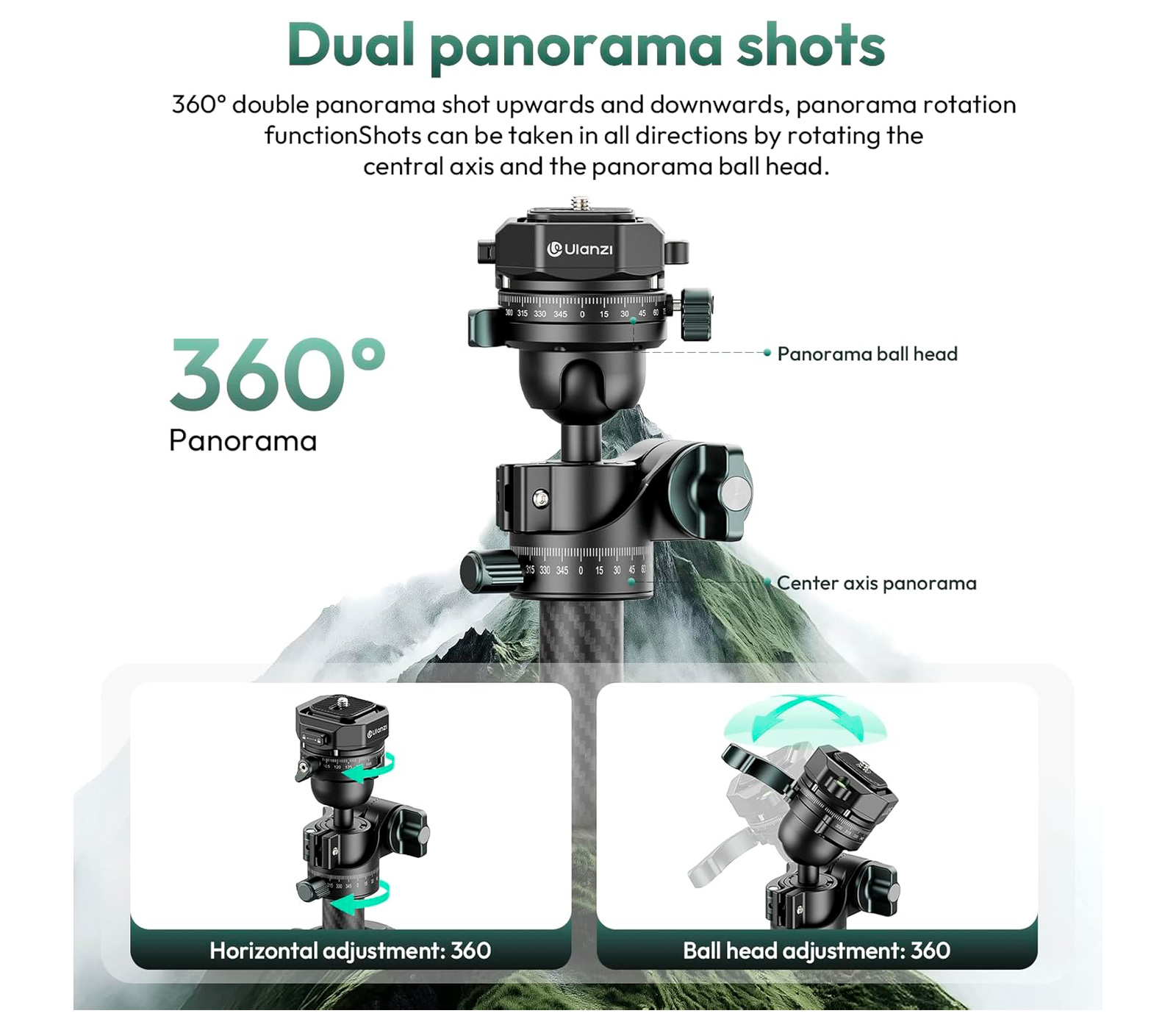 Штатив Ulanzi JJ05 Overhead Travel Tripod