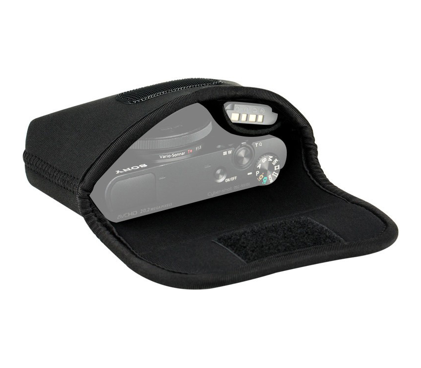 Чехол для компактной камеры JJC OC-R1BK с двумя карманами, неопрен, черный