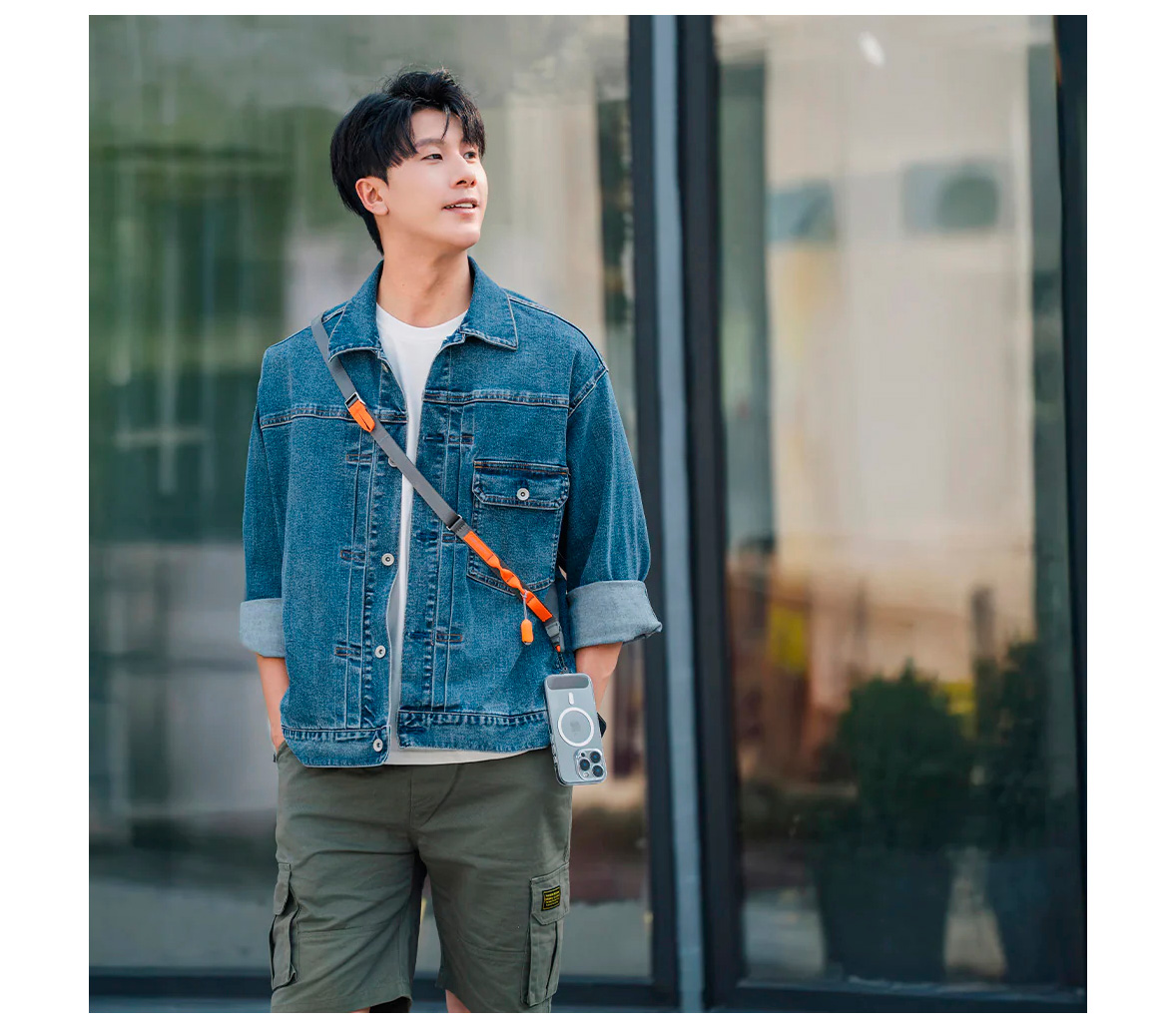 Ремень для смартфона PGYTECH LinkGo Phone Photography Strap Webbing, цвет: Misty Grey (уцененный)