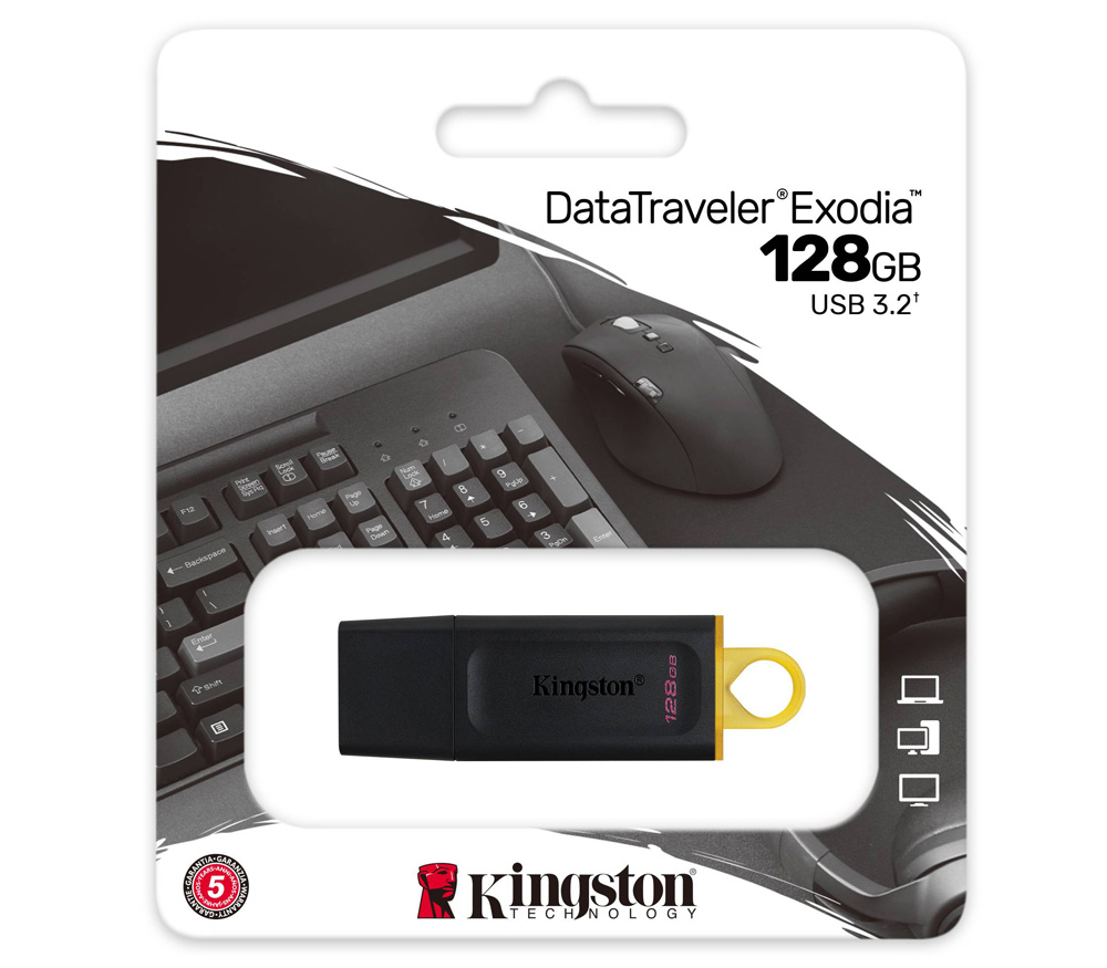 Накопитель Kingston USB 3.2 DataTraveler Exodia 128GB