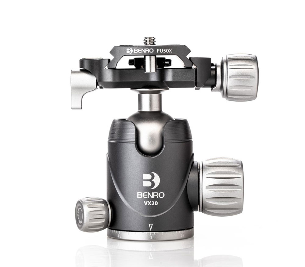 Штатив Benro Rhino FRHN05C с головой VX20, цанговые замки, карбон