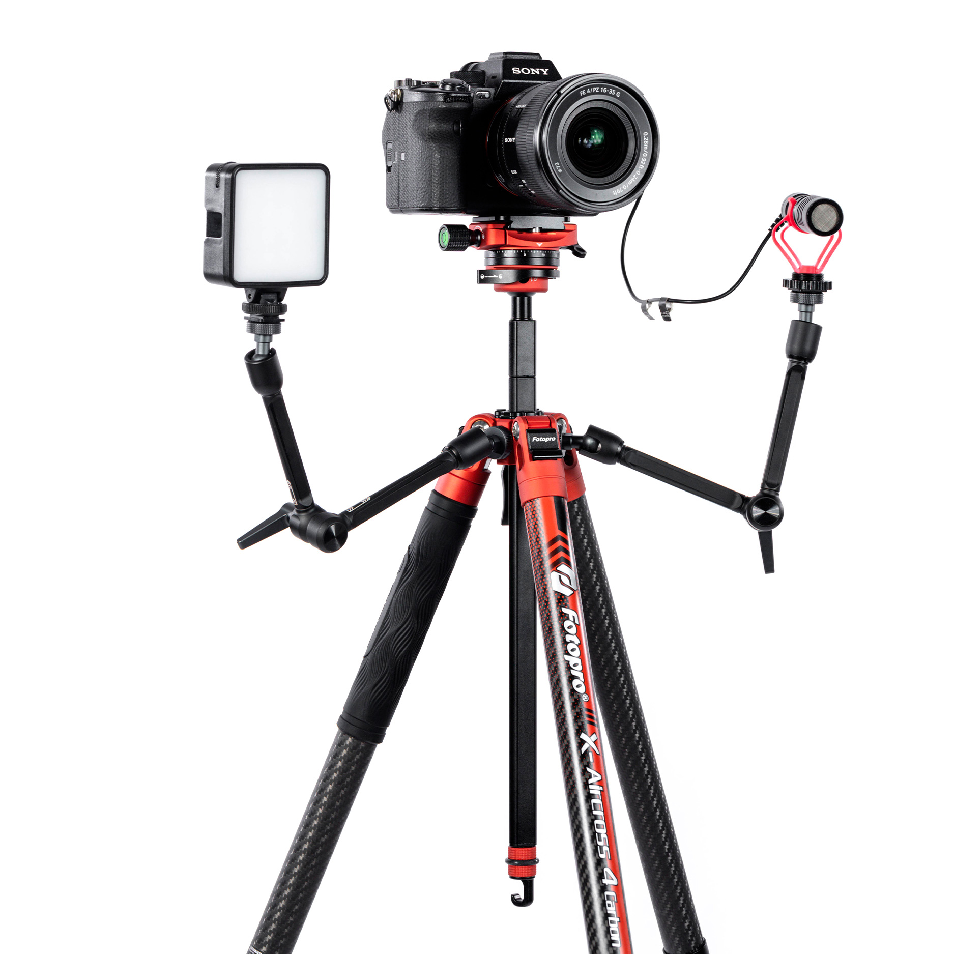 Штатив Fotopro X-Aircross 4 Orange, карбоновый, с головой 32QR, до 4 кг