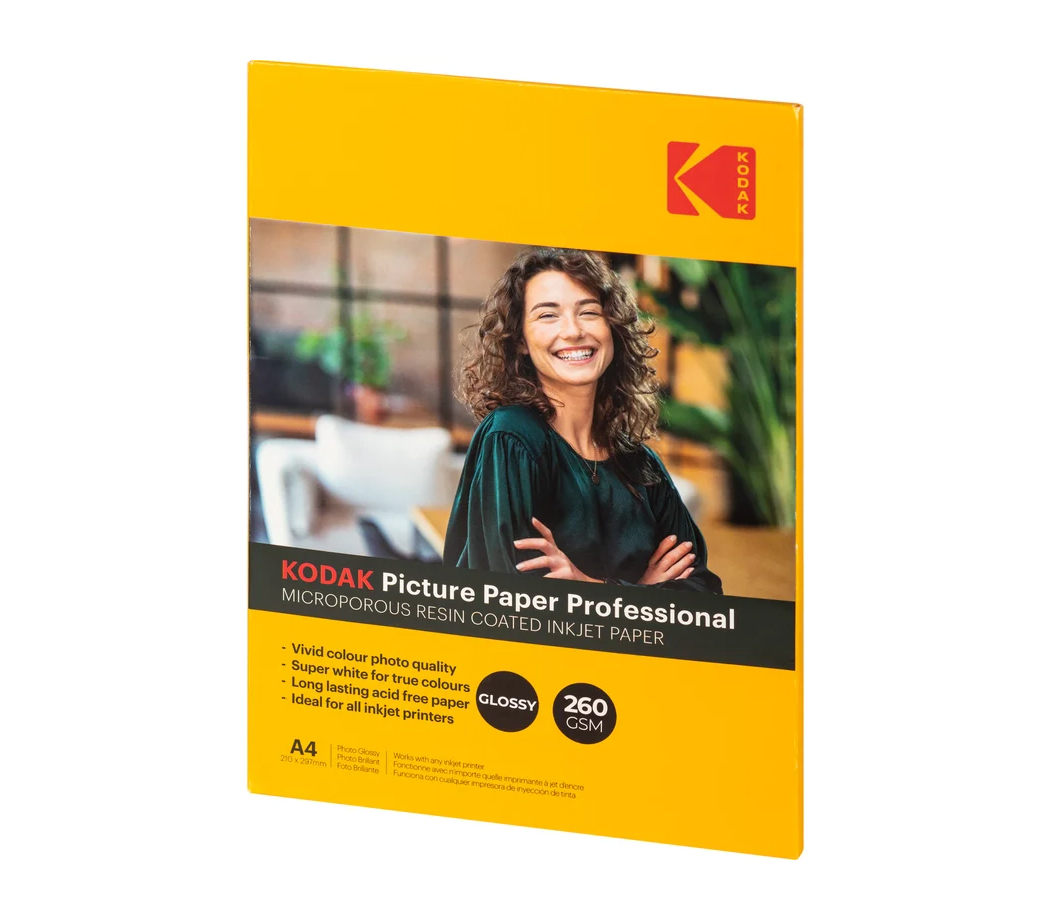 Фотобумага Kodak Paper Professional A4 Glossy, глянцевая, 260 г/м2, 20 листов