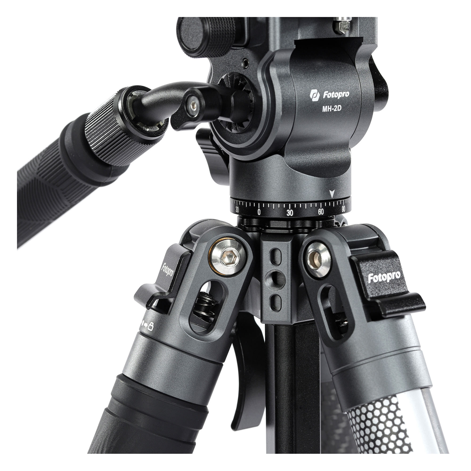 Штатив Fotopro X-Aircross 4 Video Gray, карбоновый, с головой MH-2D, до 3 кг
