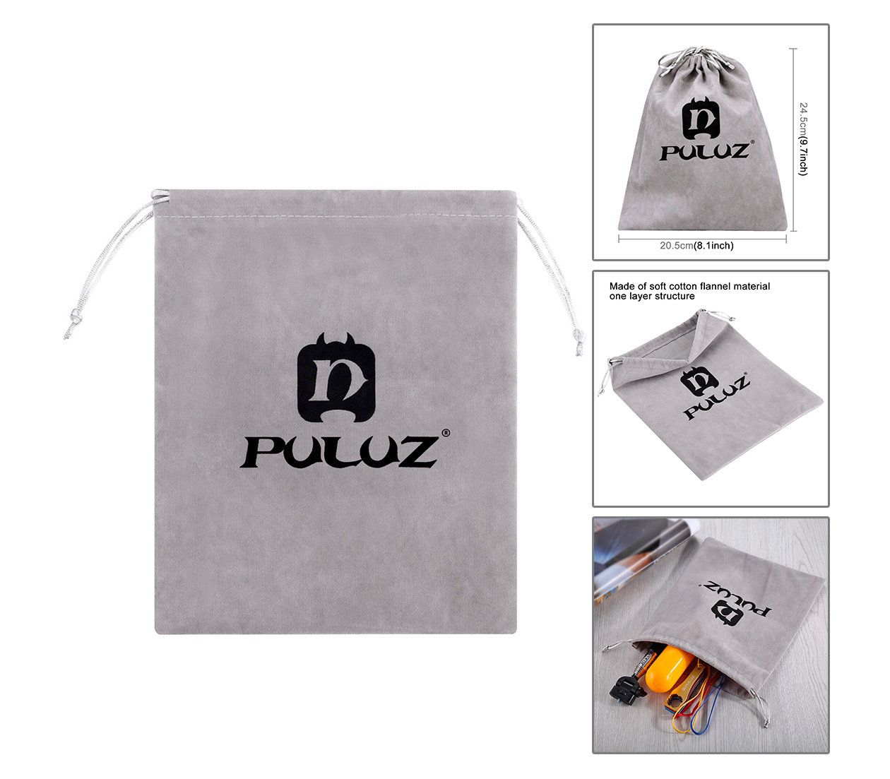Комплект аксессуаров Puluz PKT18 Accessories Combo Kit 20 в 1, для экшн-камер