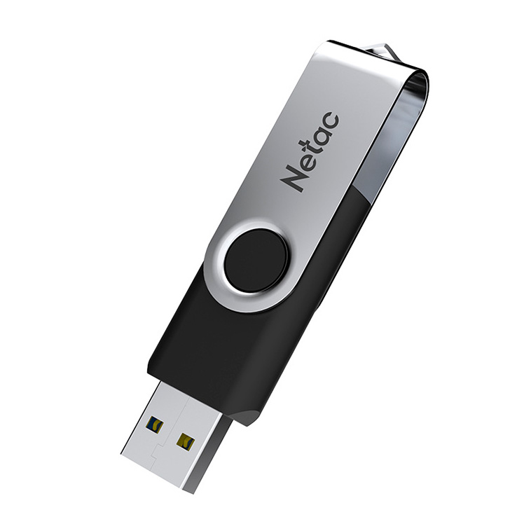 Накопитель Netac USB3 Flash 8GB U505, черный / серебро