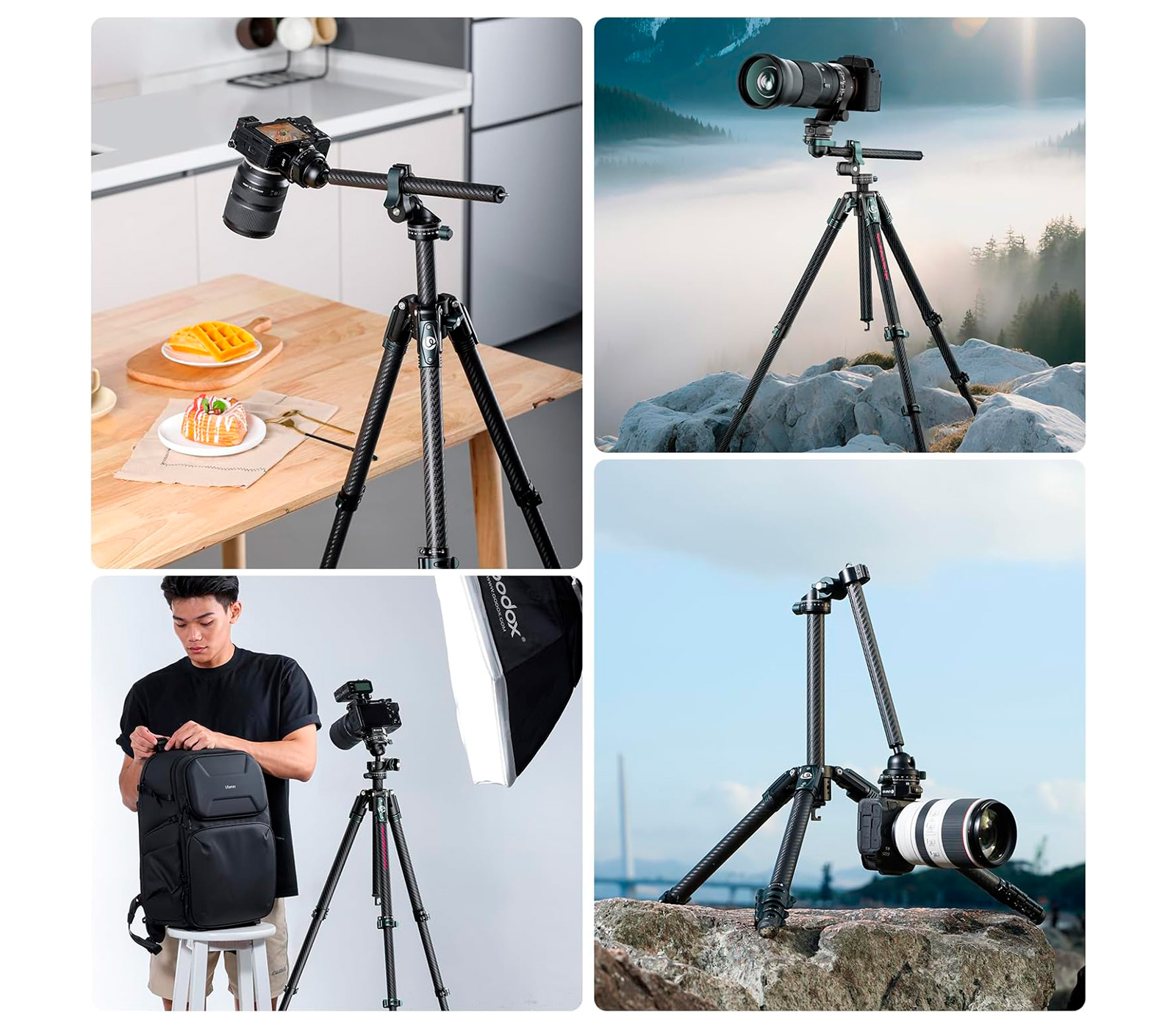 Штатив Ulanzi JJ05 Overhead Travel Tripod