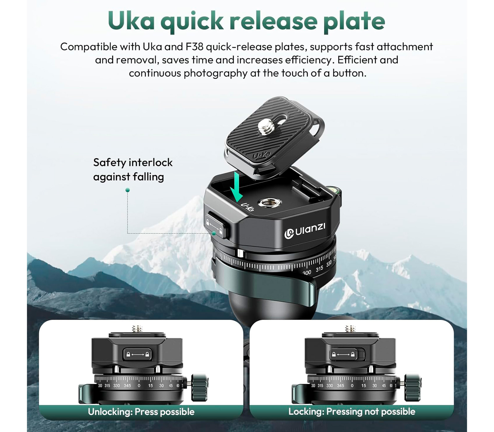 Штатив Ulanzi JJ05 Overhead Travel Tripod