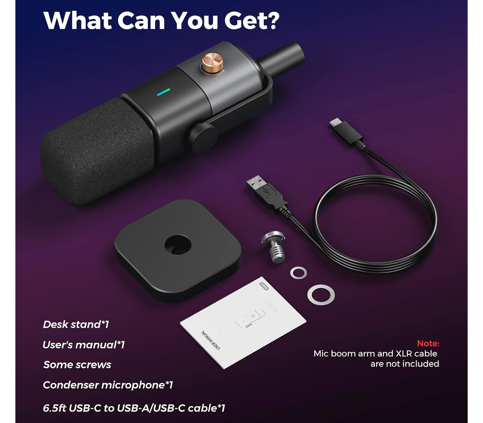 Микрофон Nearity NearStream AM25X, настольный, USB-C / XLR
