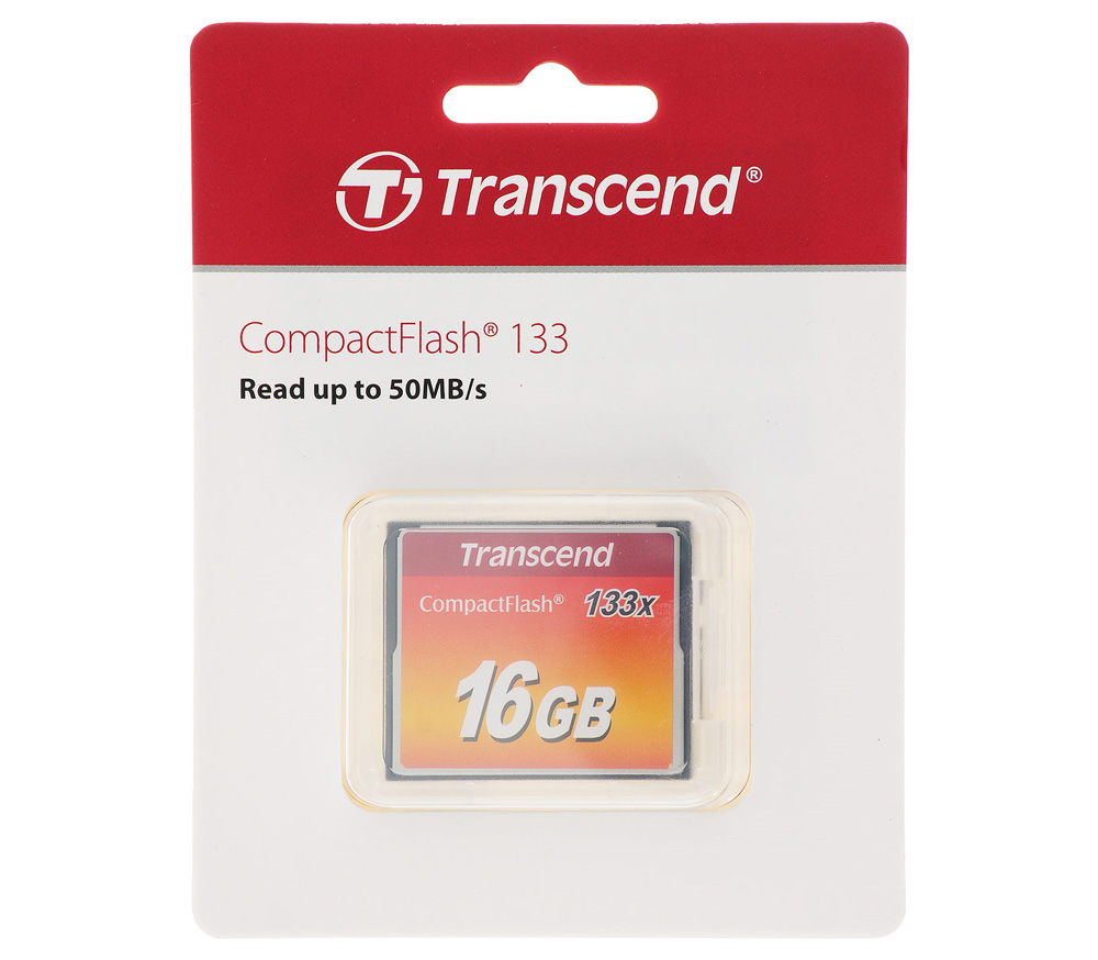 Карта памяти Transcend CompactFlash 16GB 133x Ultra Speed (TS16GCF133) (уцененный)