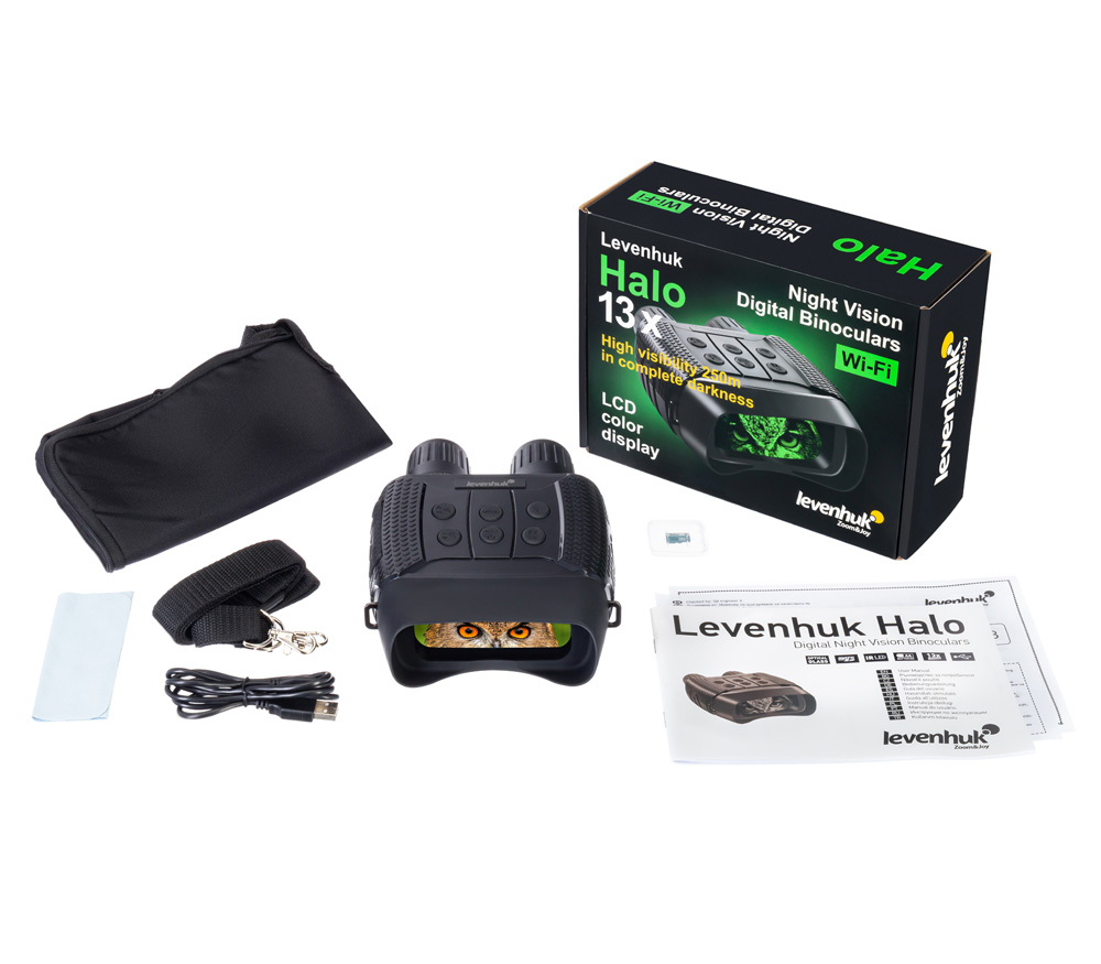 Бинокль ночного видения Levenhuk Halo 13X Wi-Fi, цифровой