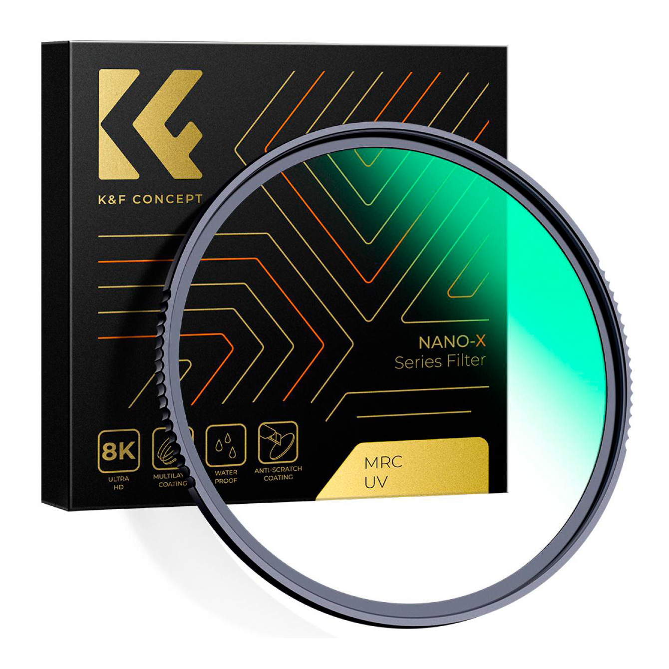 Светофильтр K&F Concept Nano-X B270 MCUV Green Coated, 105 мм