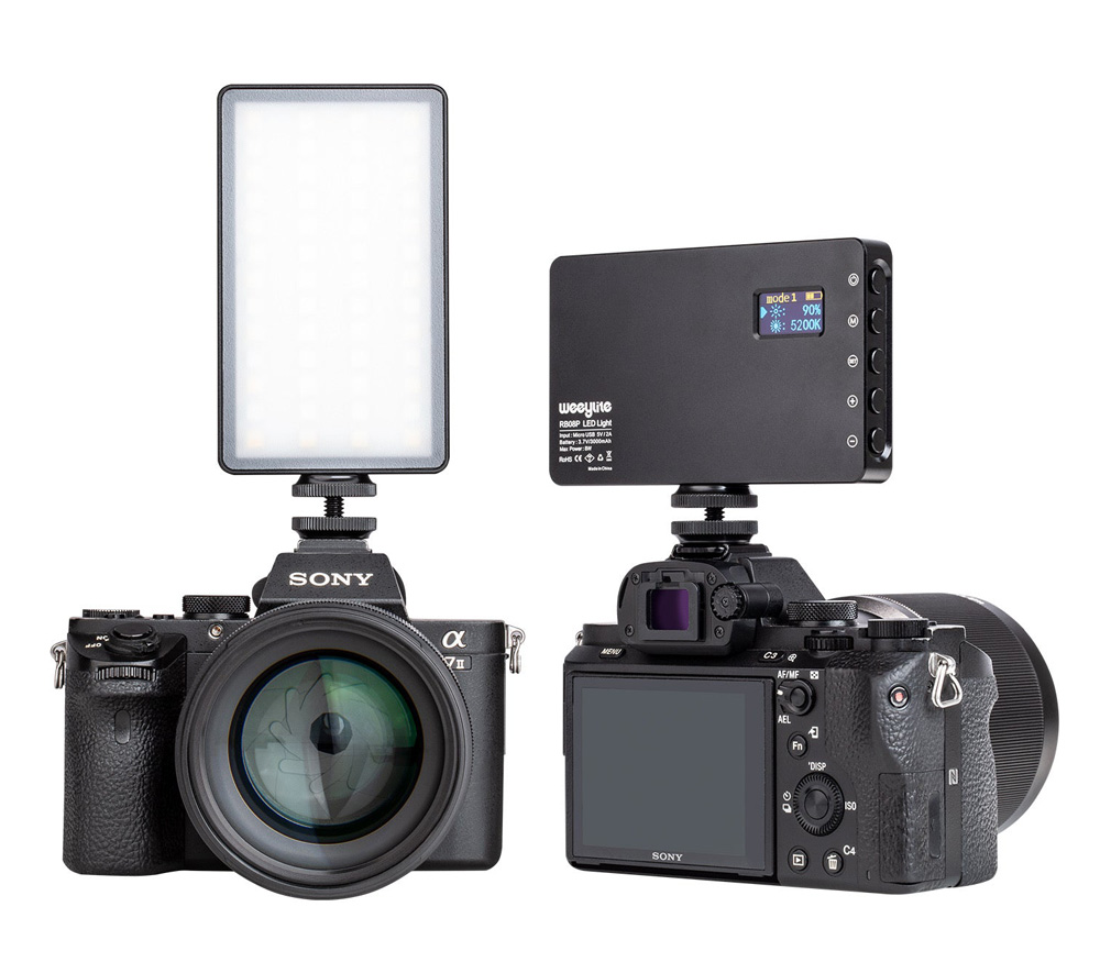 Осветитель Viltrox Weeylite RB08P, светодиодный, 8 Вт, 2500-8500К, RGB