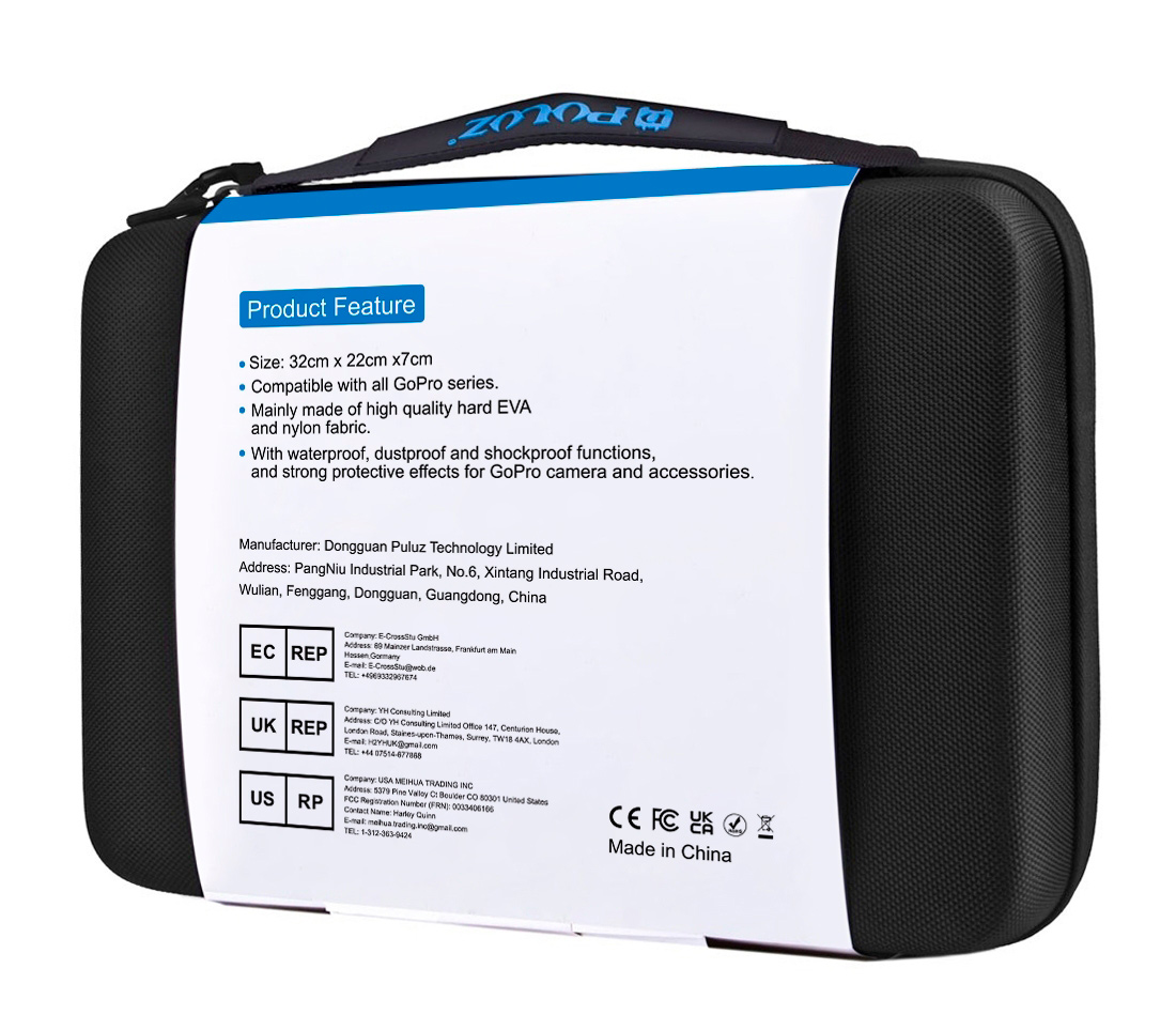 Чехол Puluz PU110 Waterproof Carrying Case, 32x22x7 см, черный