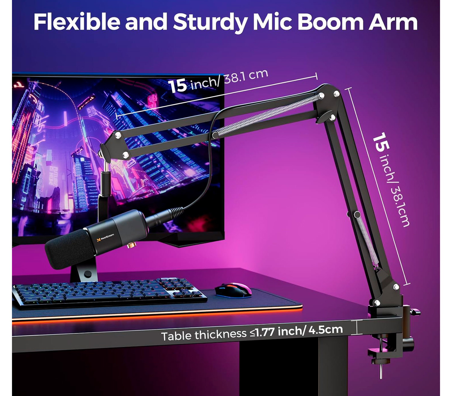 Микрофон Nearity NearStream AM20X, настольный, USB-C / XLR, с пантографом